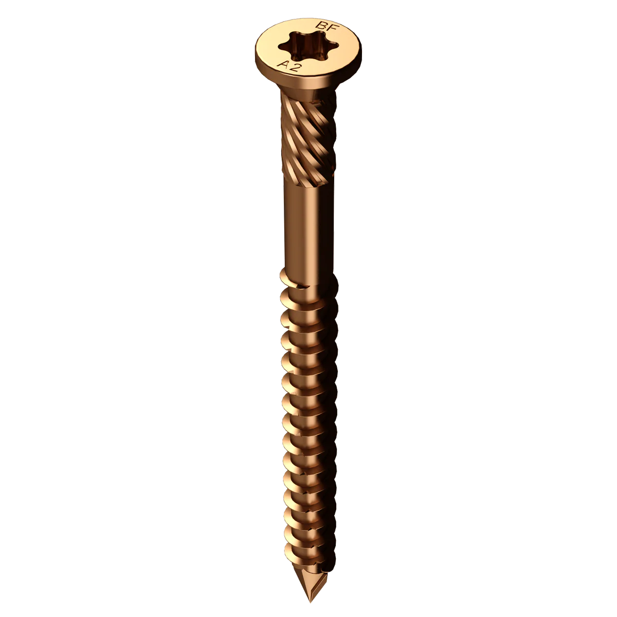 Bremick Ultrafast Decking Screw - 10g x 50mm - Stainless Steel 304 Bronze - 500 Pack - T20 Truss Head - Smooth Installation - Image 4