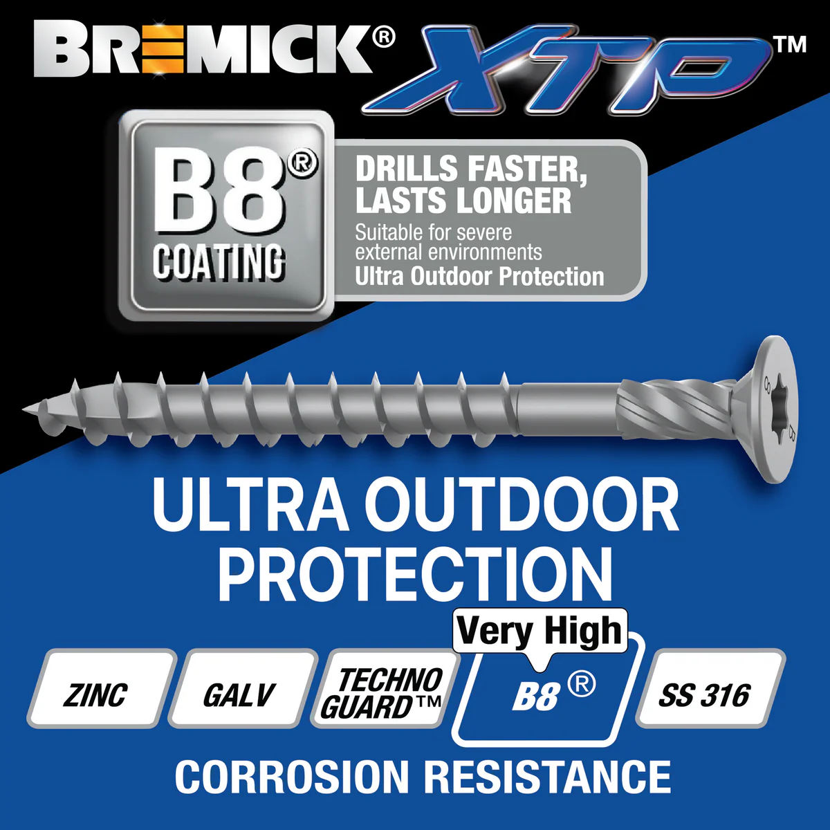 Bremick XTP Bugle Batten 14g x 150mm - 100 Pack - T40 - B8 - Fast Installation - Image 2