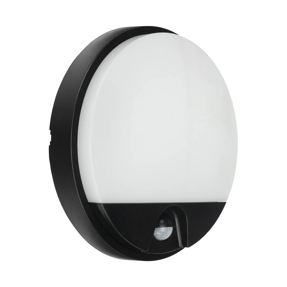 Brilliant 10W Alston Slimline Round Bunker Security Sensor Light - 205mm - Black - 1000 Lumens - PIR Motion Detection - Image 2