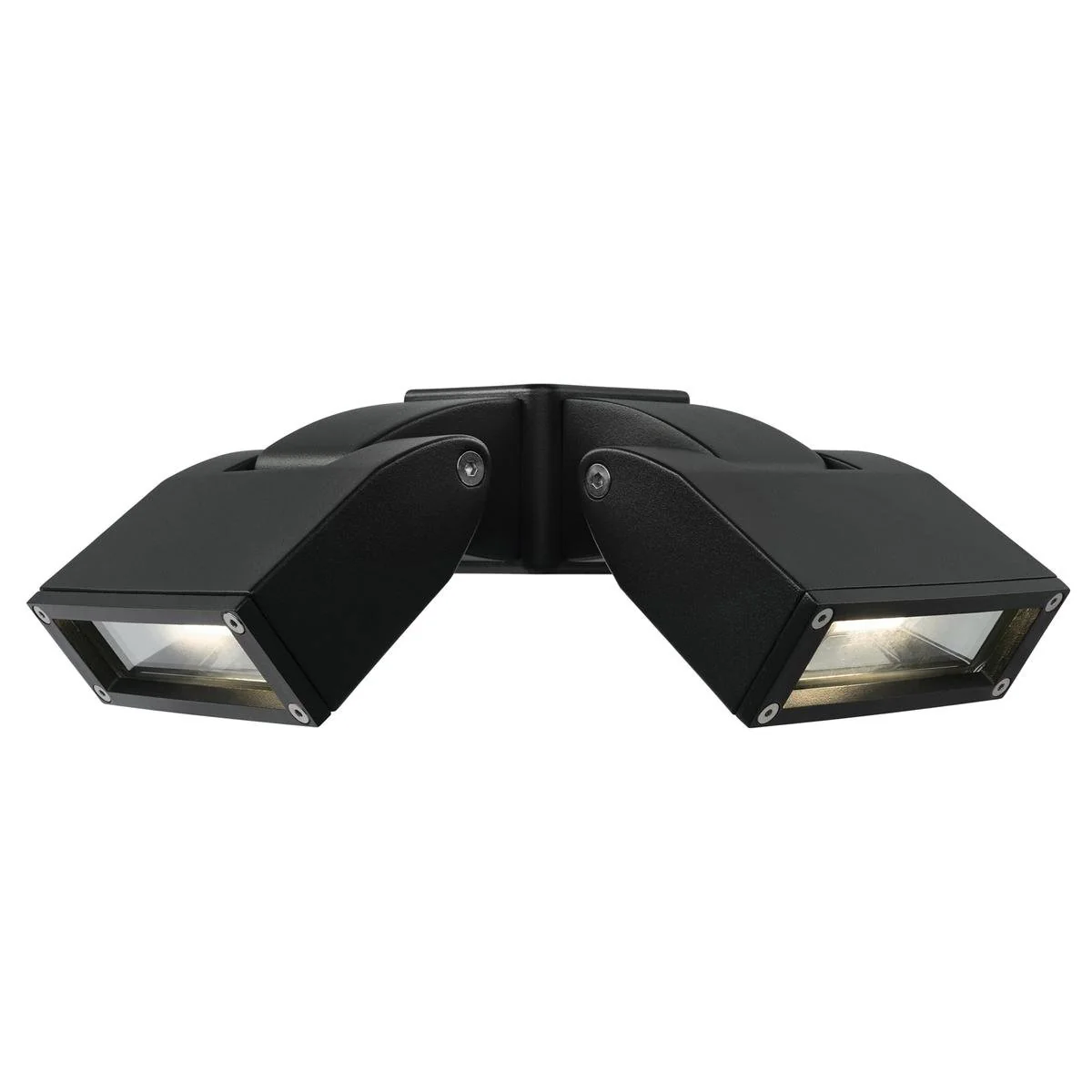 Brilliant Nighthawk 24W Black Twin Flood Light 400mm x 150mm