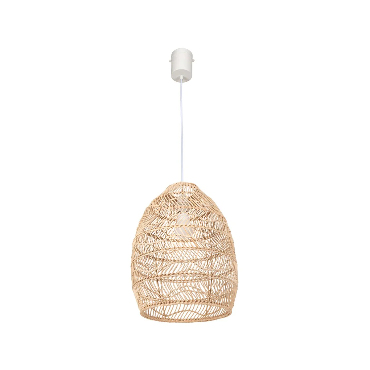 Brilliant Anji Rattan Pendant Light - 32cm - DIY Installation - Coastal Style - Image 2