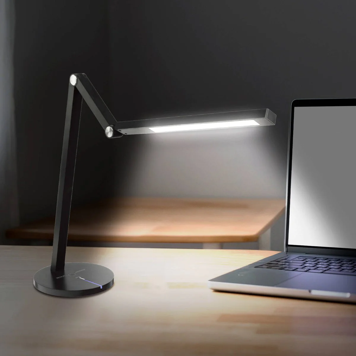 Brilliant Black Concertina LED Desk Lamp - 500 Lumens - 3 Colour Settings - Image 3