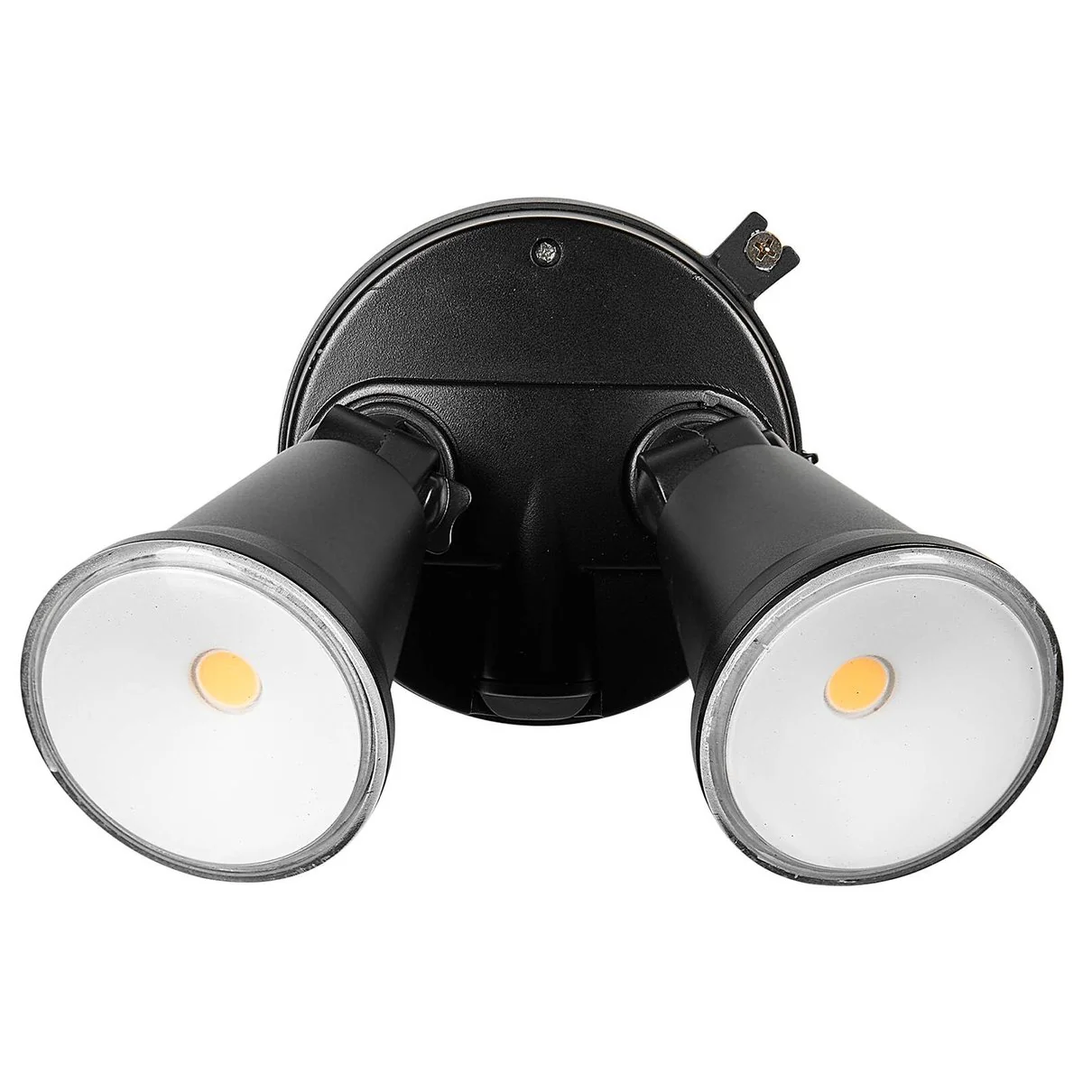 Brilliant Black Lamy DIY Twin Security Light - 1600 Lumens - Weather Resistant - Adjustable Heads - 330mm x 150mm x 120mm - Image 2