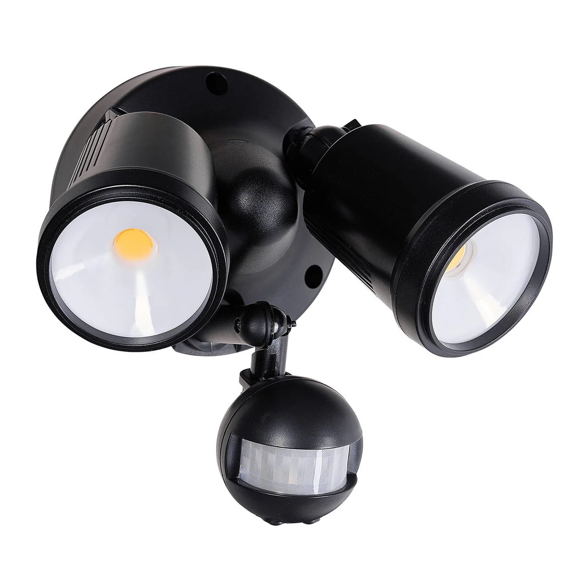 Brilliant Black Raptor III LED Twin Security Light 20W 1800 Lumens - Motion Sensor - Outdoor Use - Image 2