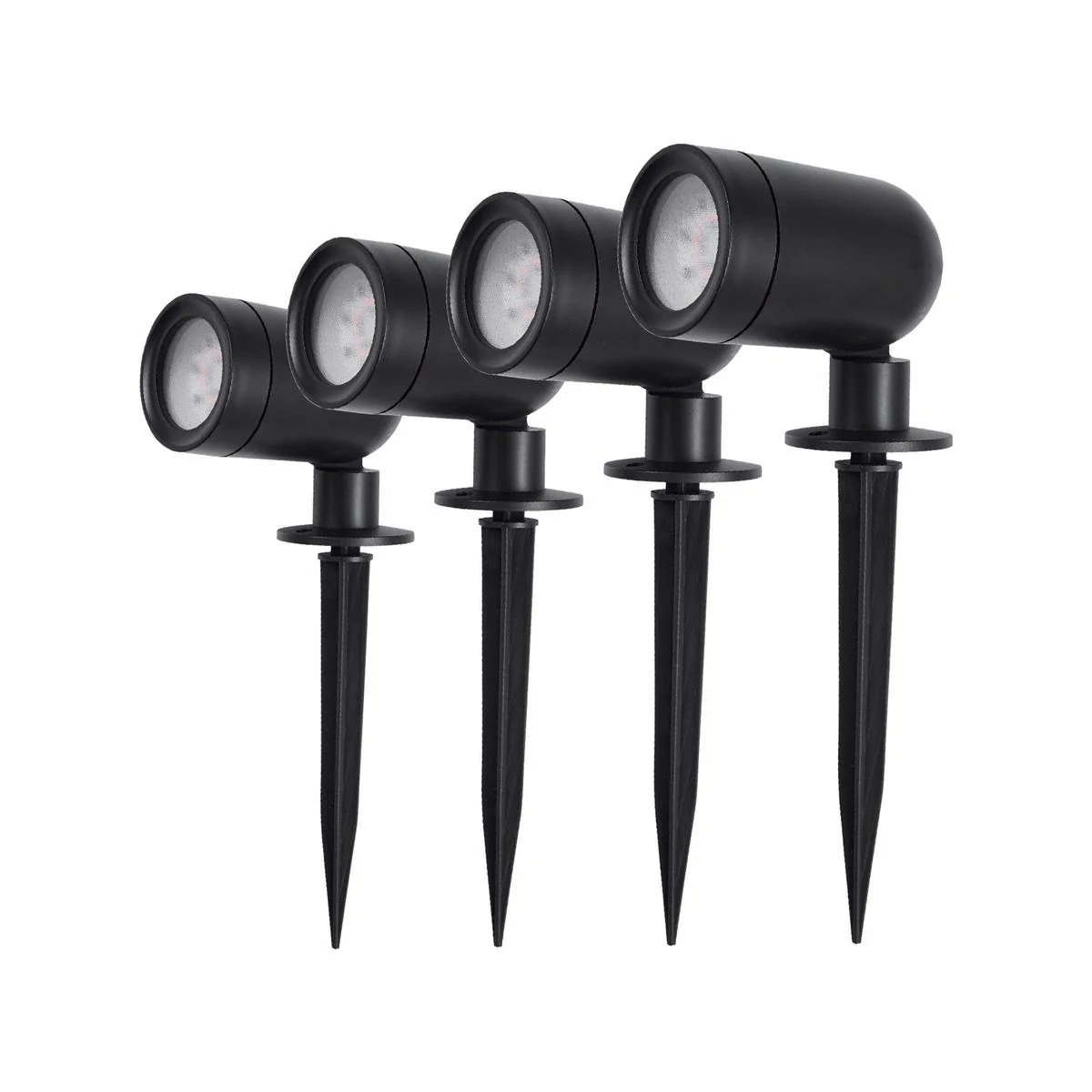 Brilliant Black Smart Fuchsia RGBW Garden Light Kit 4 Pack - 3W - Weather Resistant
