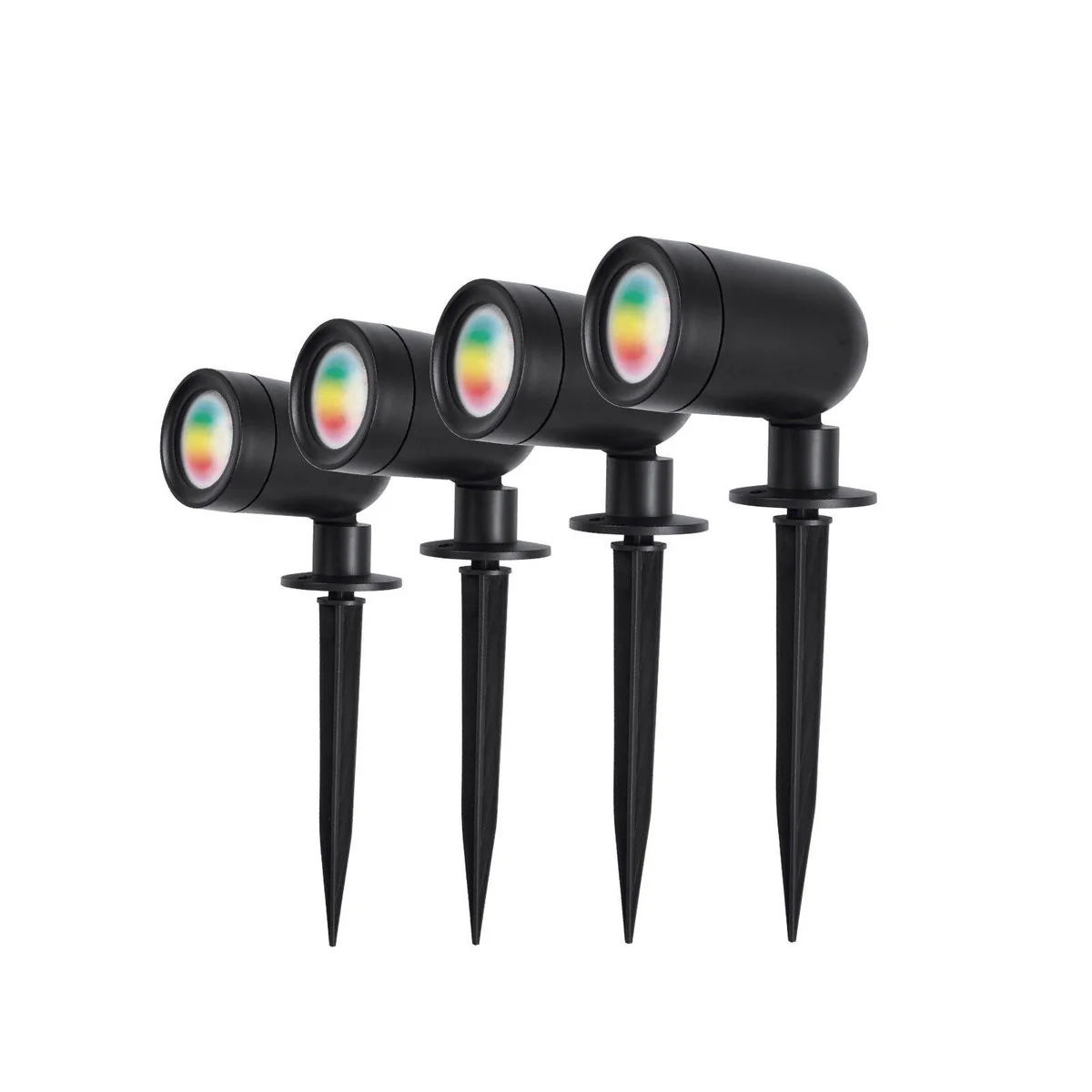 Brilliant Black Smart Fuchsia RGBW Garden Light Kit 4 Pack - 3W - Weather Resistant - Image 2