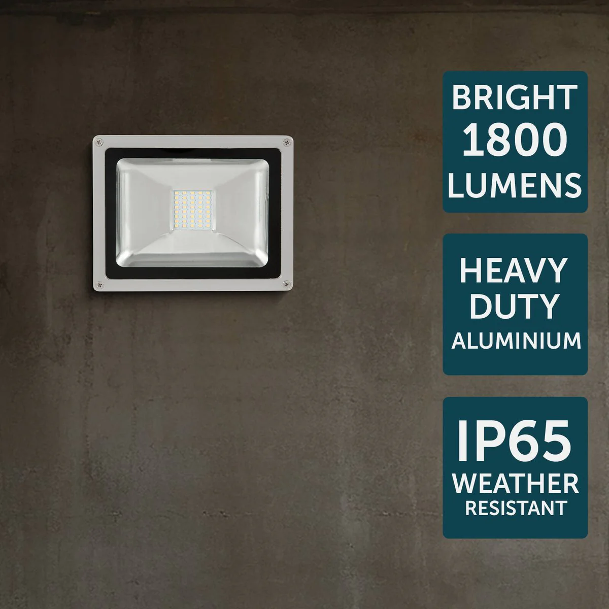 Brilliant 20W Grey Ranger III LED Flood Light 1800 Lumens 4200K - Image 4