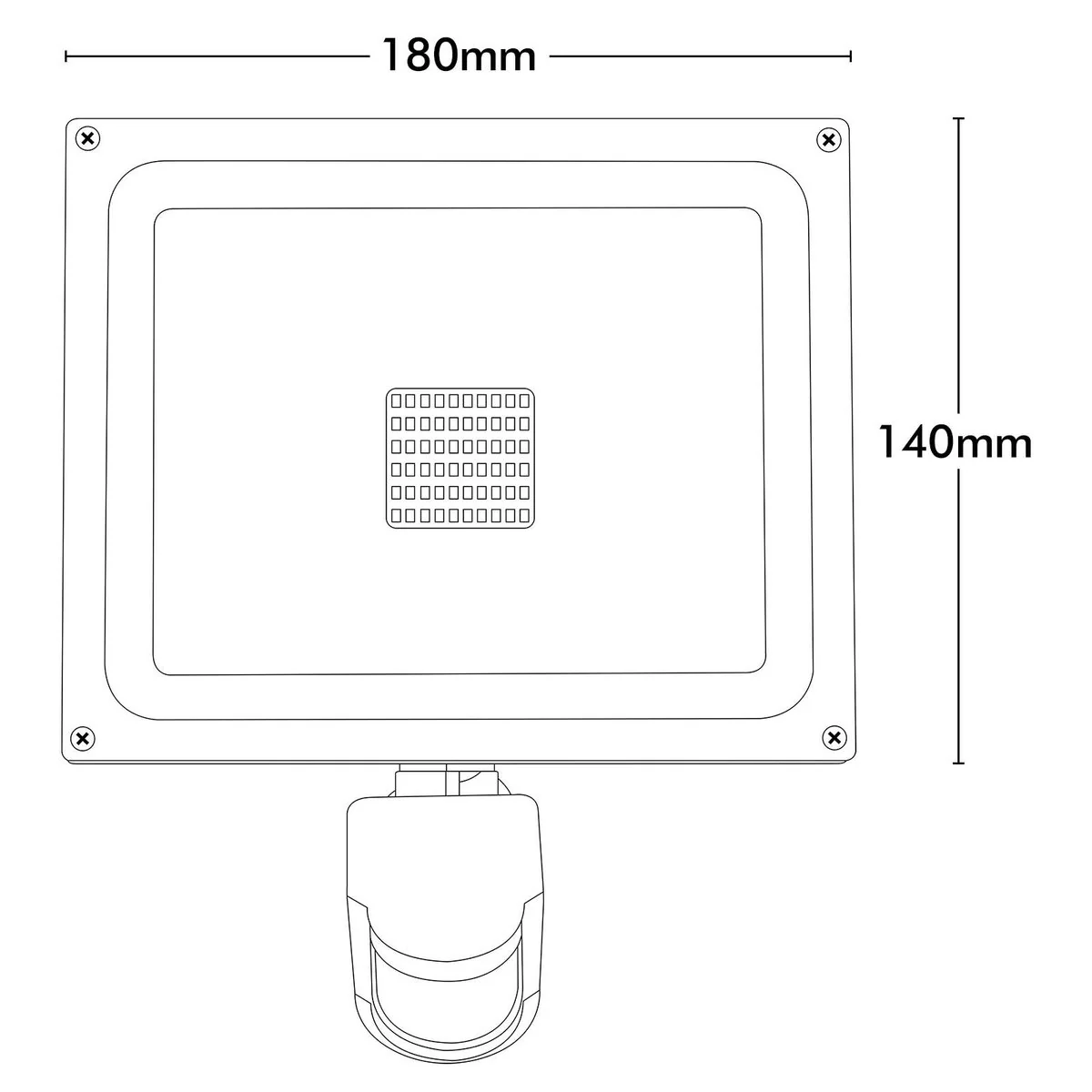 Brilliant 20W Grey Ranger III LED Floodlight with Sensor 1800 Lumens - Image 4