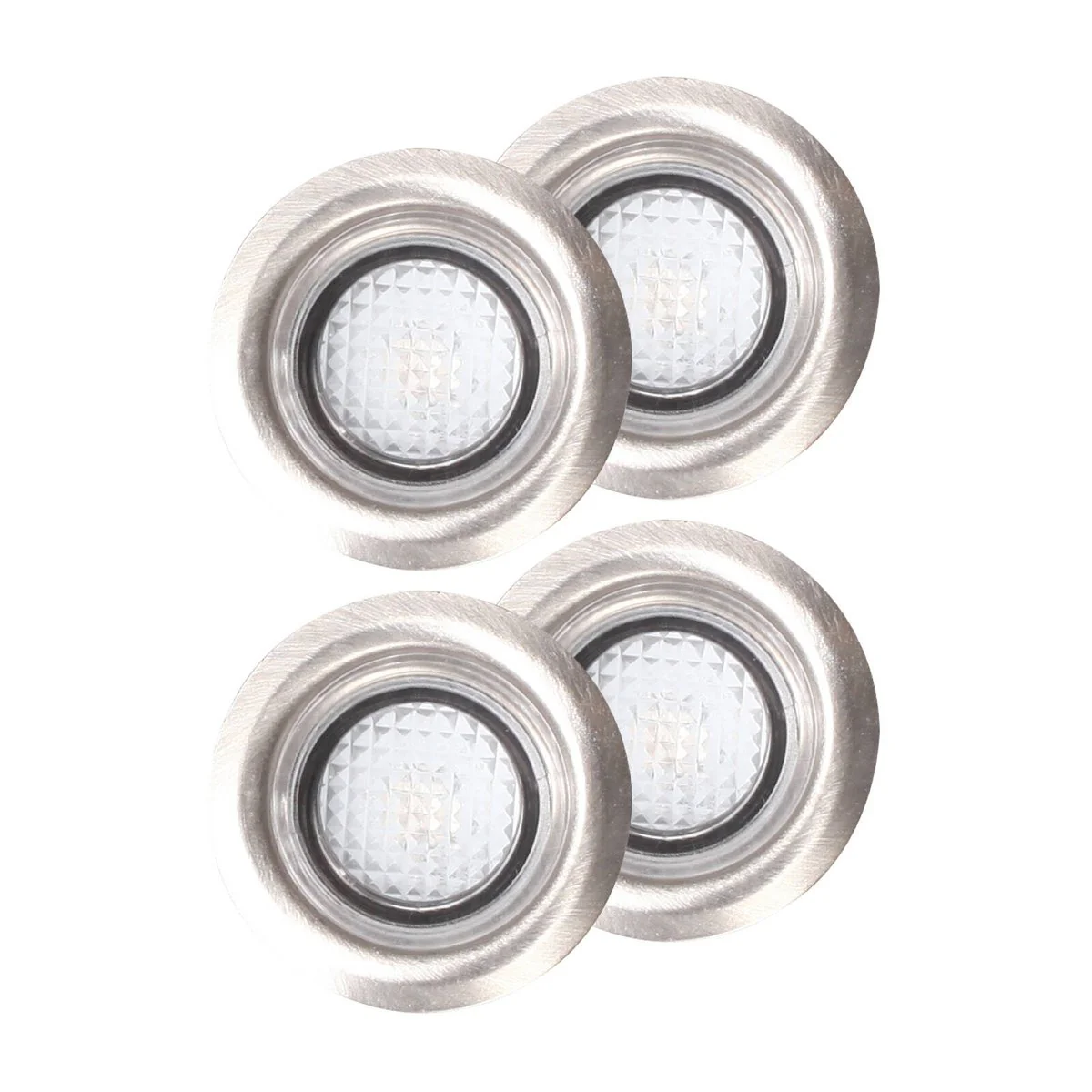 Brilliant Warm White LED Lennox Deck Light Add On Kit 4 Pack - 40mm - Stainless Steel - Image 2