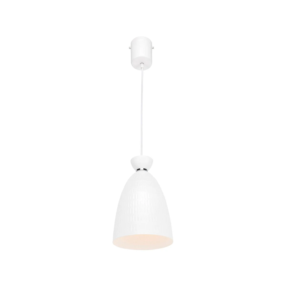 Brilliant Minca Pendant Light - 16cm - White - DIY Installation - Metal Shade - Image 2