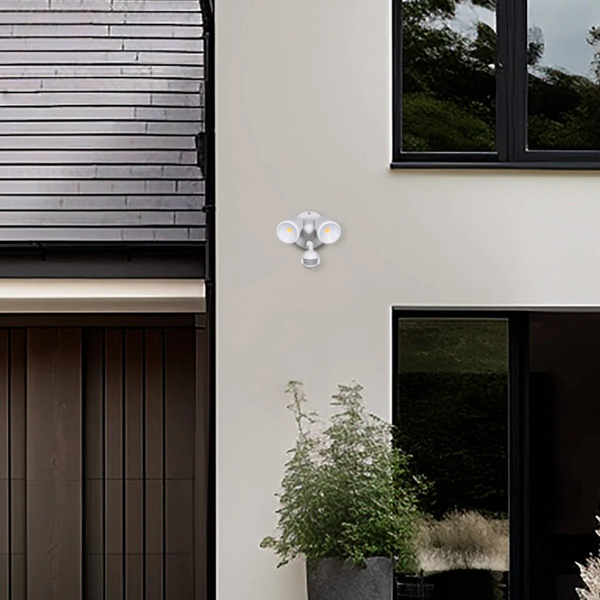 Brilliant Raptor III LED Twin Security Light - 20W - 1800 Lumens - White - PIR Sensor - Image 5