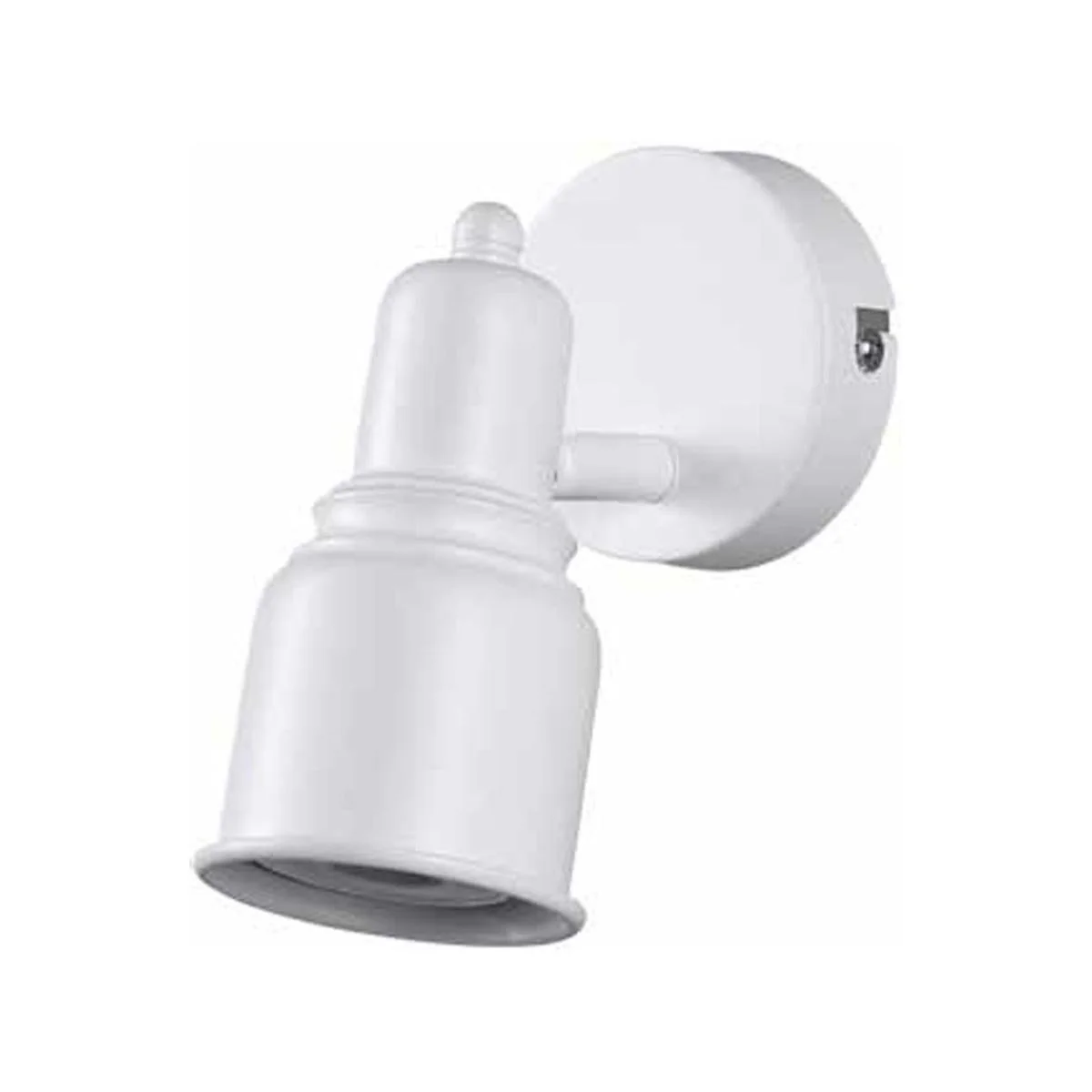 Brilliant Single White Iconic Spotlight - Adjustable Indoor Lighting - 80mm x 134mm x 124mm