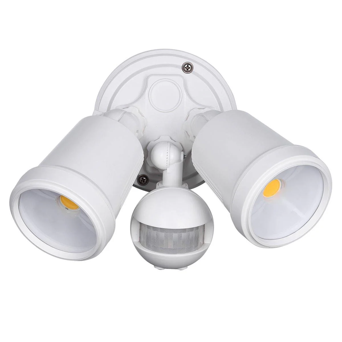 Brilliant White Raptor III Twin Security Light - 20W - 1800 Lumens - PIR Sensor - Outdoor Use
