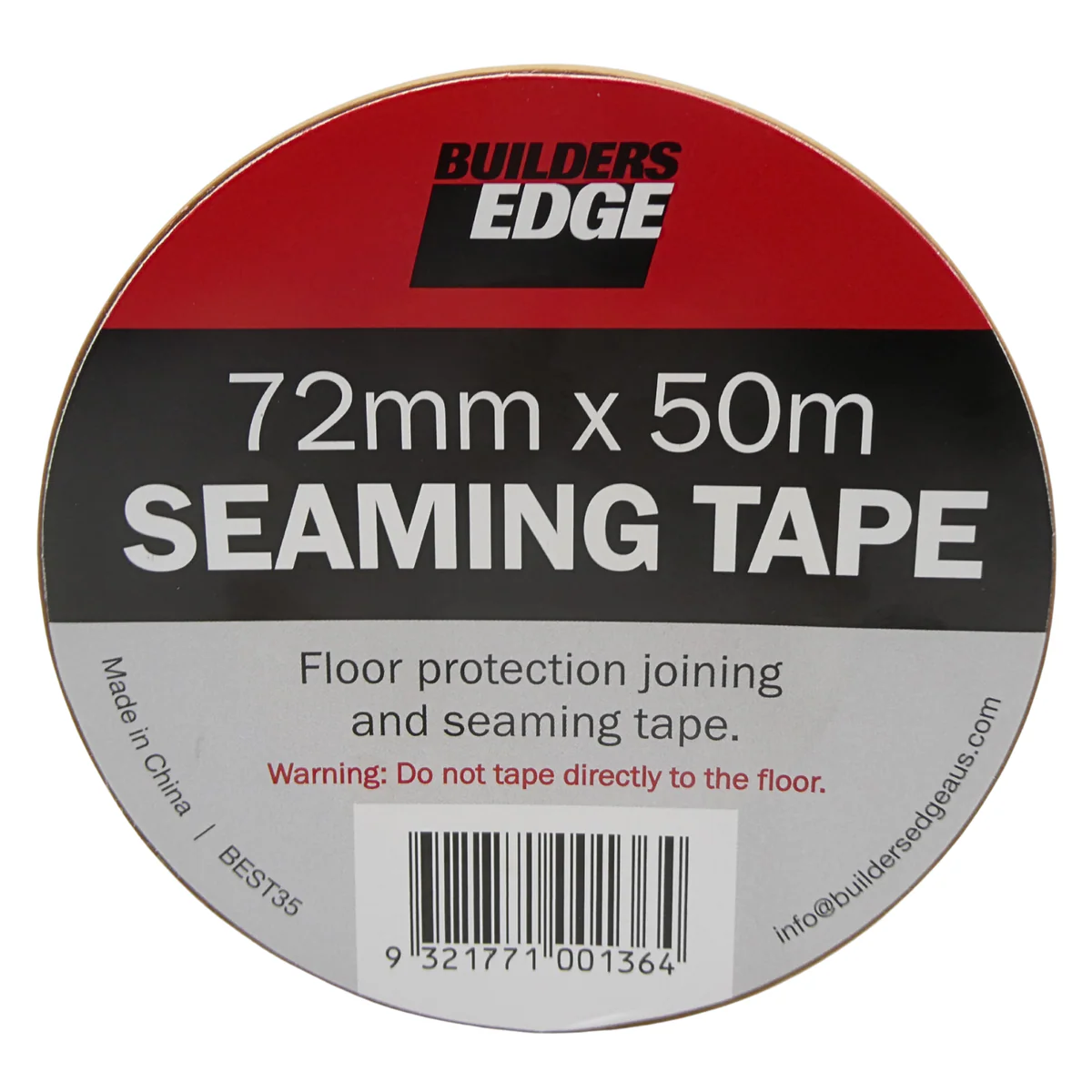 Builders Edge Seaming Tape - 72mm x 50m - 100% Recyclable - Strong & Flexible