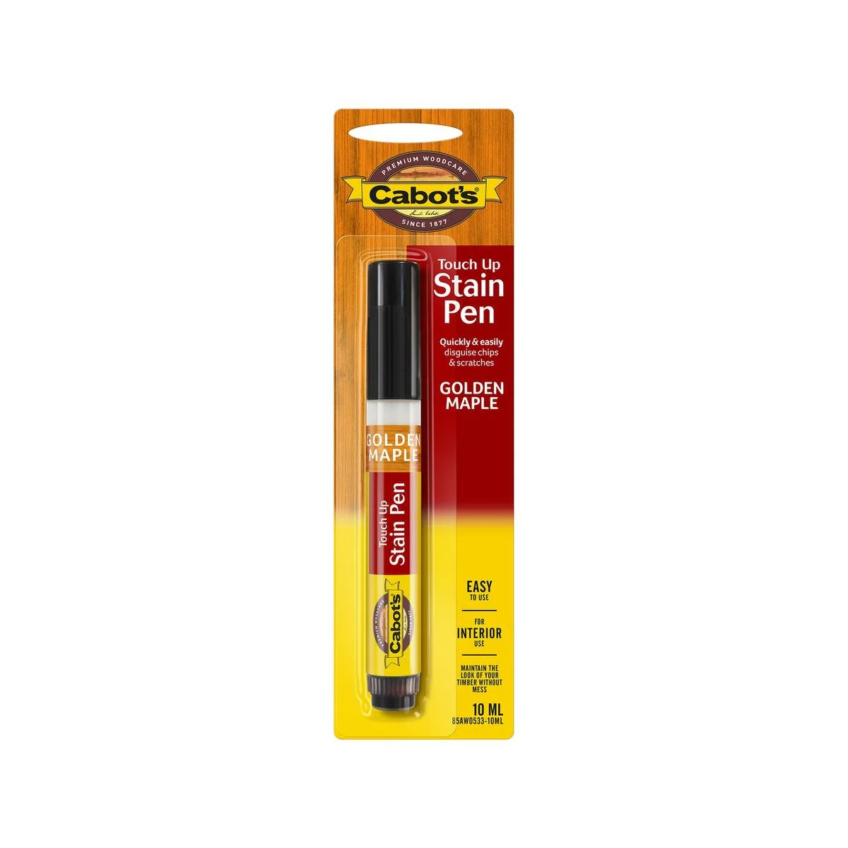 Cabot S Touch Up Stain Pen 10ml Golden Maple - Disguises Chips & Scratches
