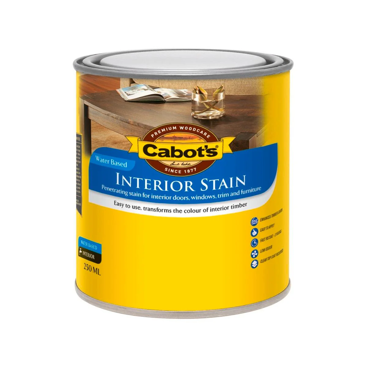 Cabot S Water Based Interior Stain 250ml Tint Base Easy Application