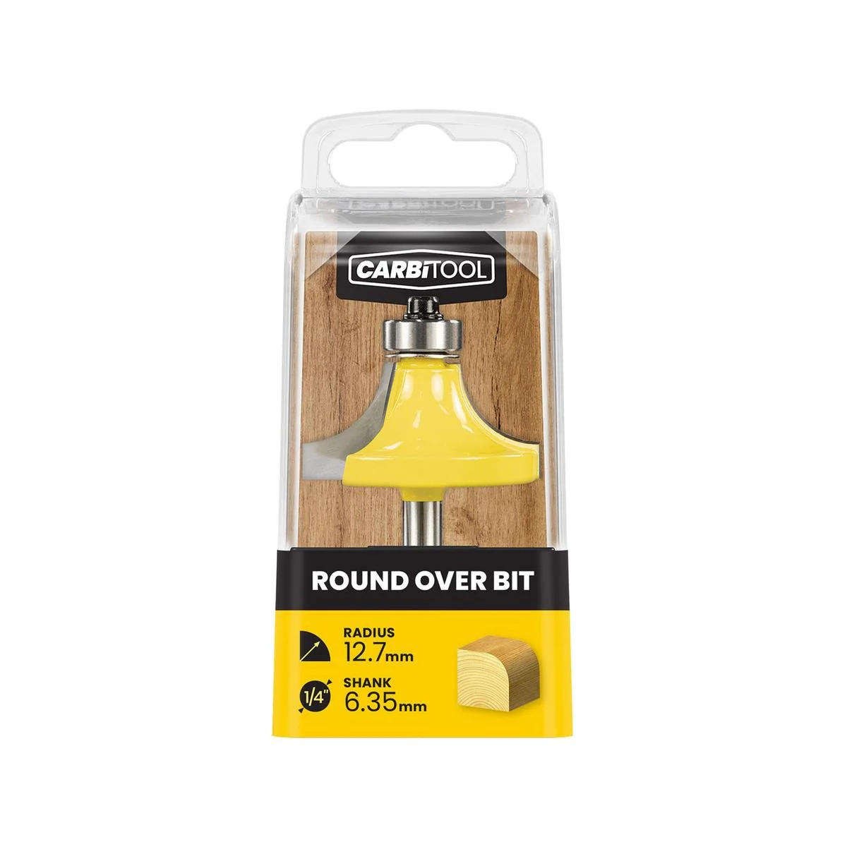 Carbitool 12 7mm Rad Round Router Bit - Tungsten Carbide - Precision Cutting