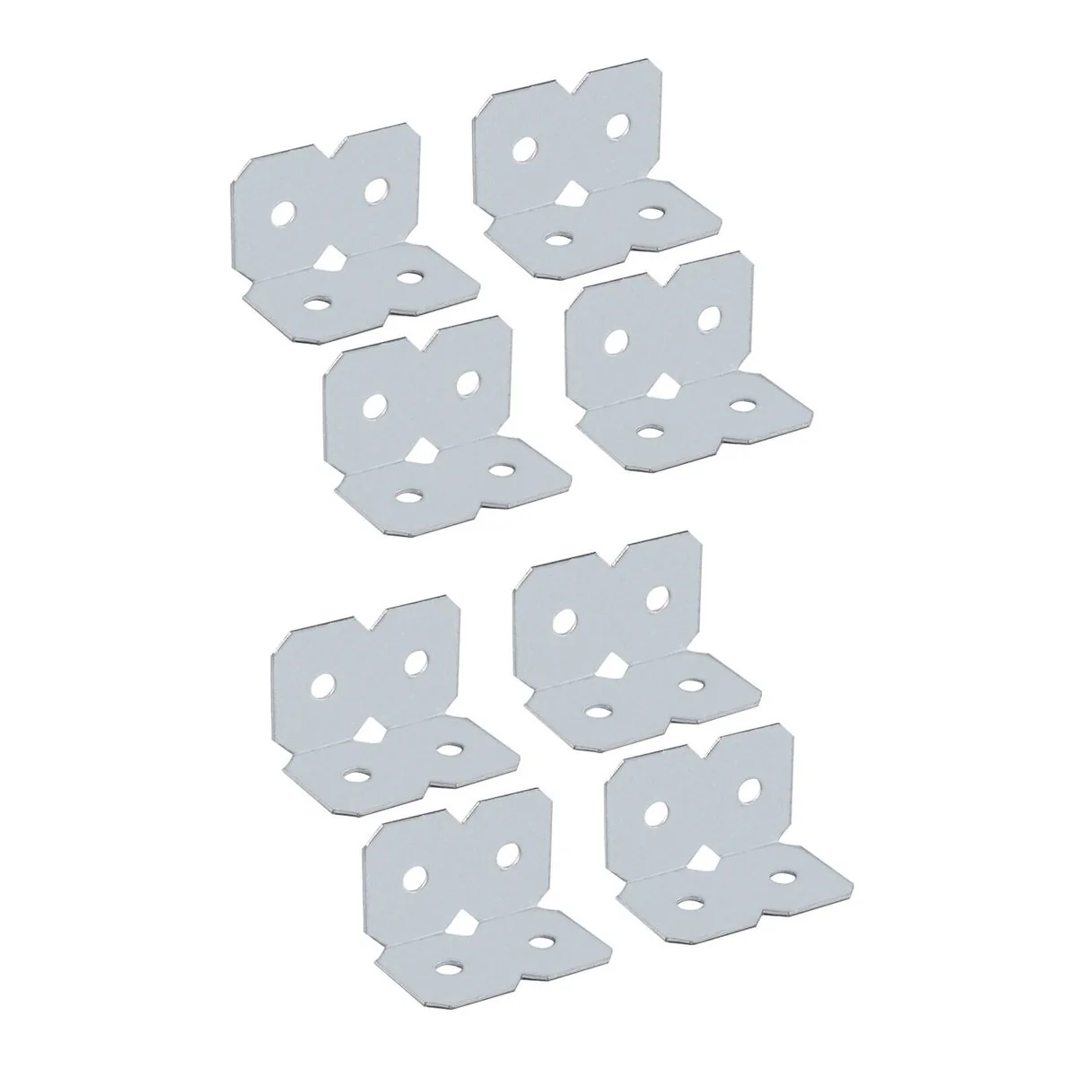 Carinya Galvanised Angle Make a Bracket 8 Pack 25x25x40mm Silver - Image 3