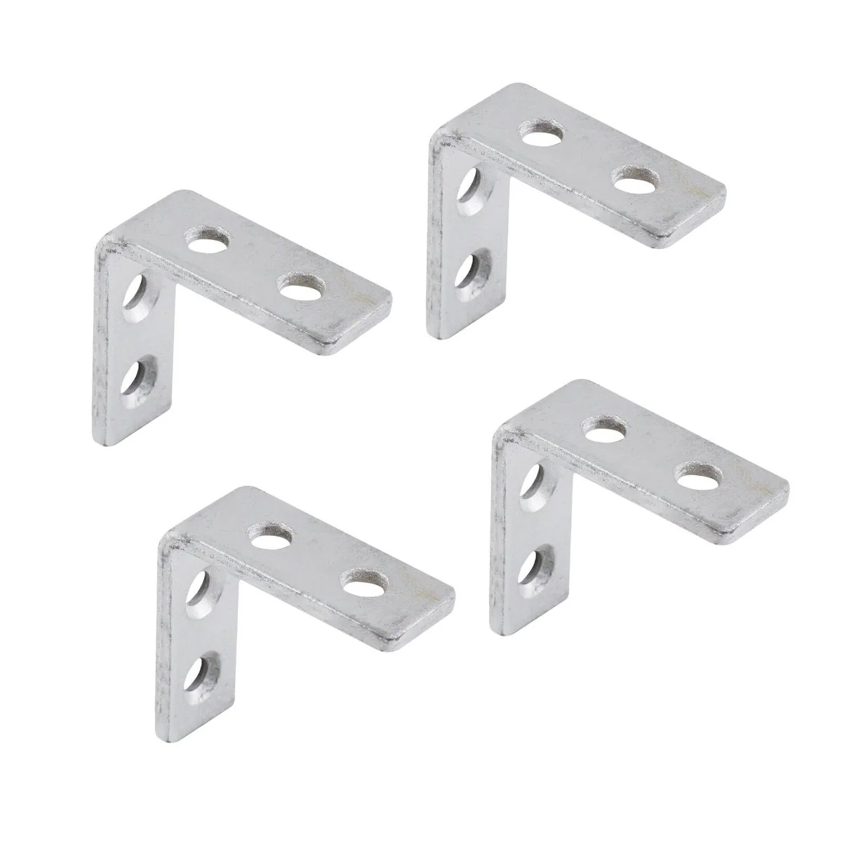 Carinya Galvanised Angle Bracket 50mm 4 Pack - Silver - Image 3