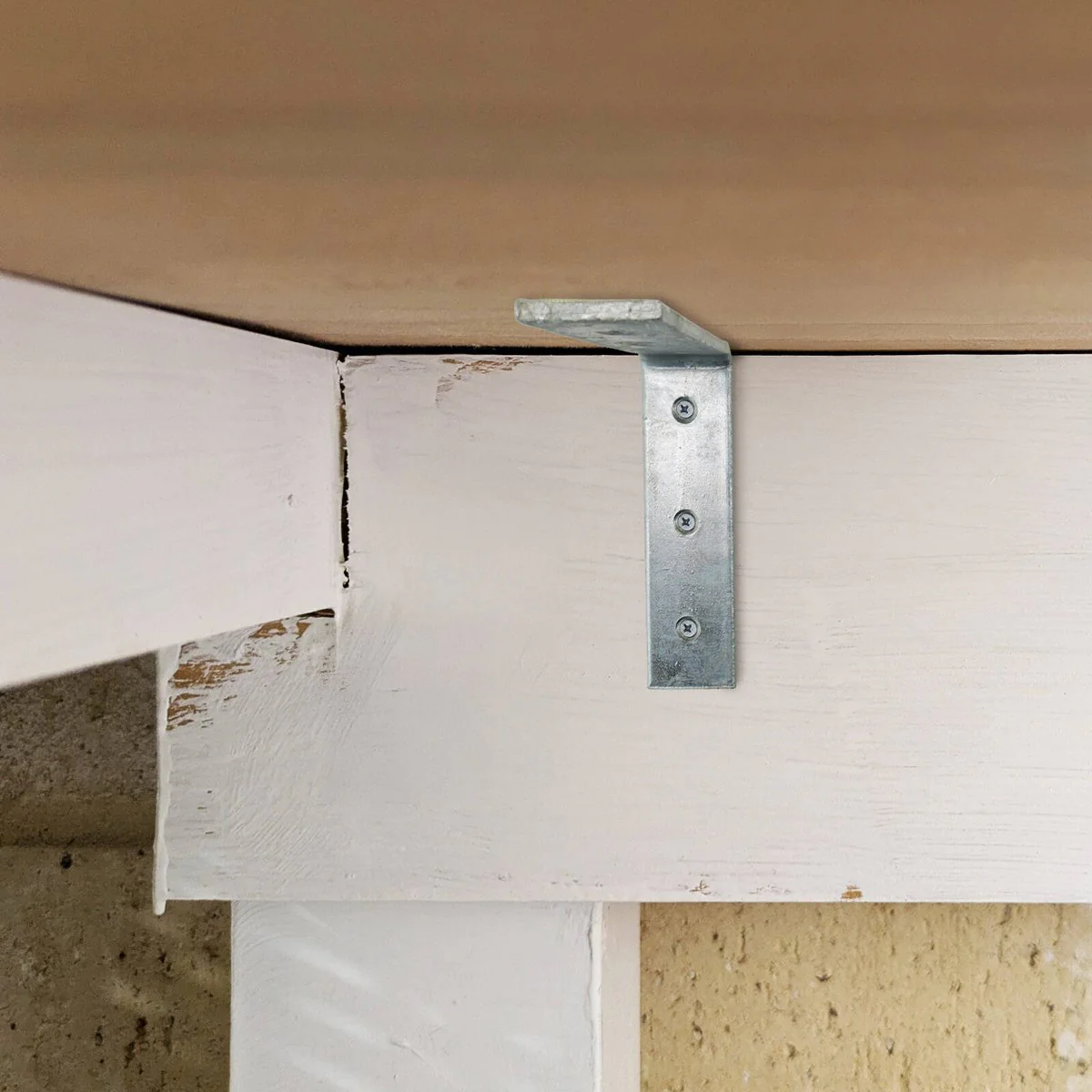 Carinya Galvanised Angle Bracket 75 x 50mm 4 Pack - Silver - Image 4