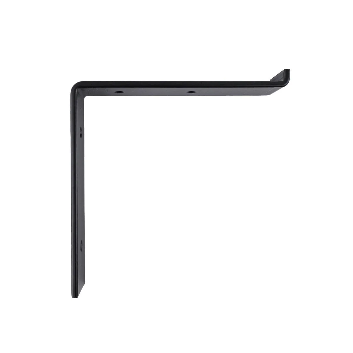 Carinya Lipped Angle Bracket - 185 x 185mm - Black - Powder Coated Steel - 100kg Load Capacity - Image 2
