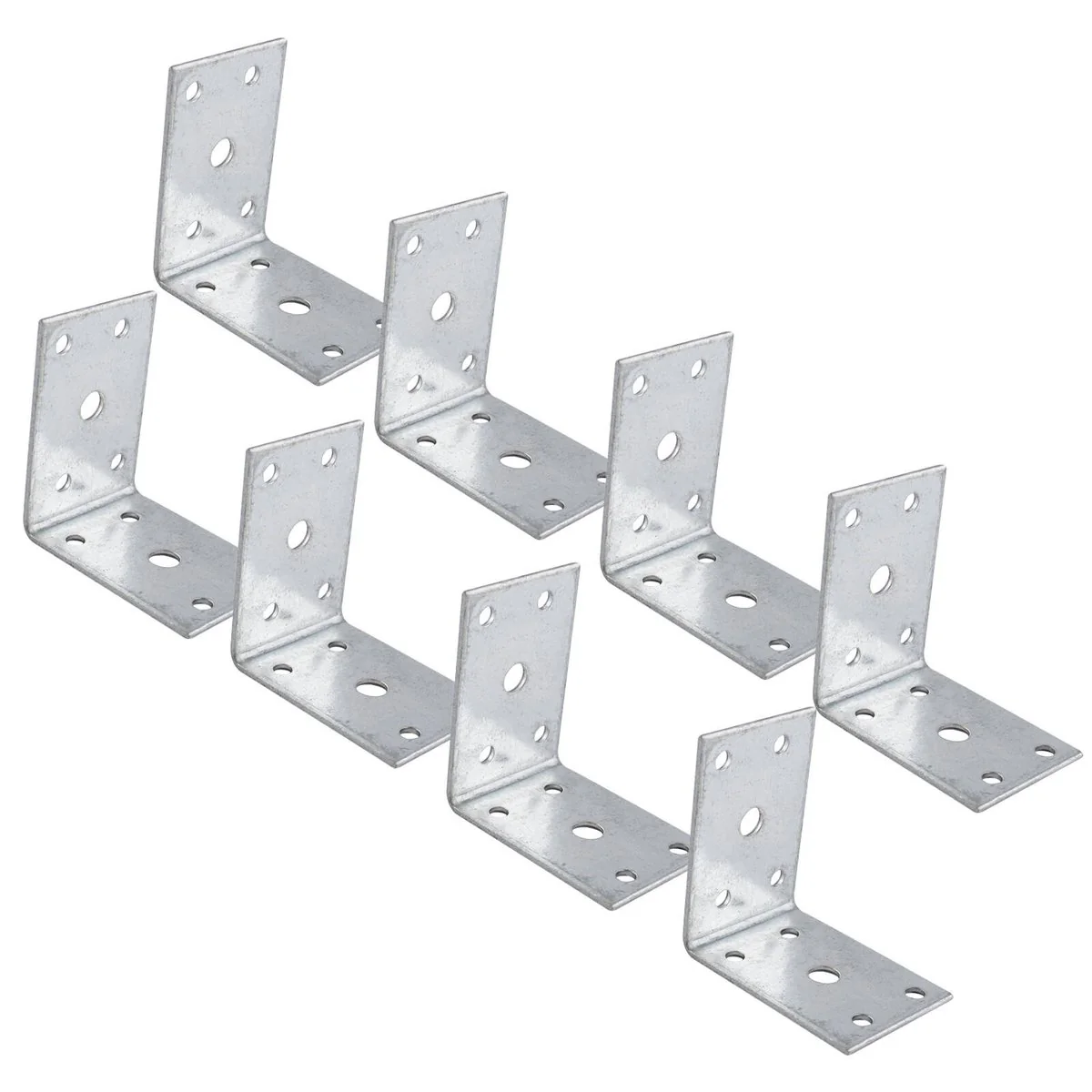 Carinya Reinforcing Angle Bracket - 60 x 60 x 40mm - Galvanised Steel - 8 Pack - Image 3