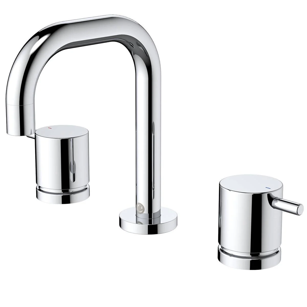 Caroma Chrome Luna Lever Basin Tap Set - Lead Free Brass - 44mm x 166mm