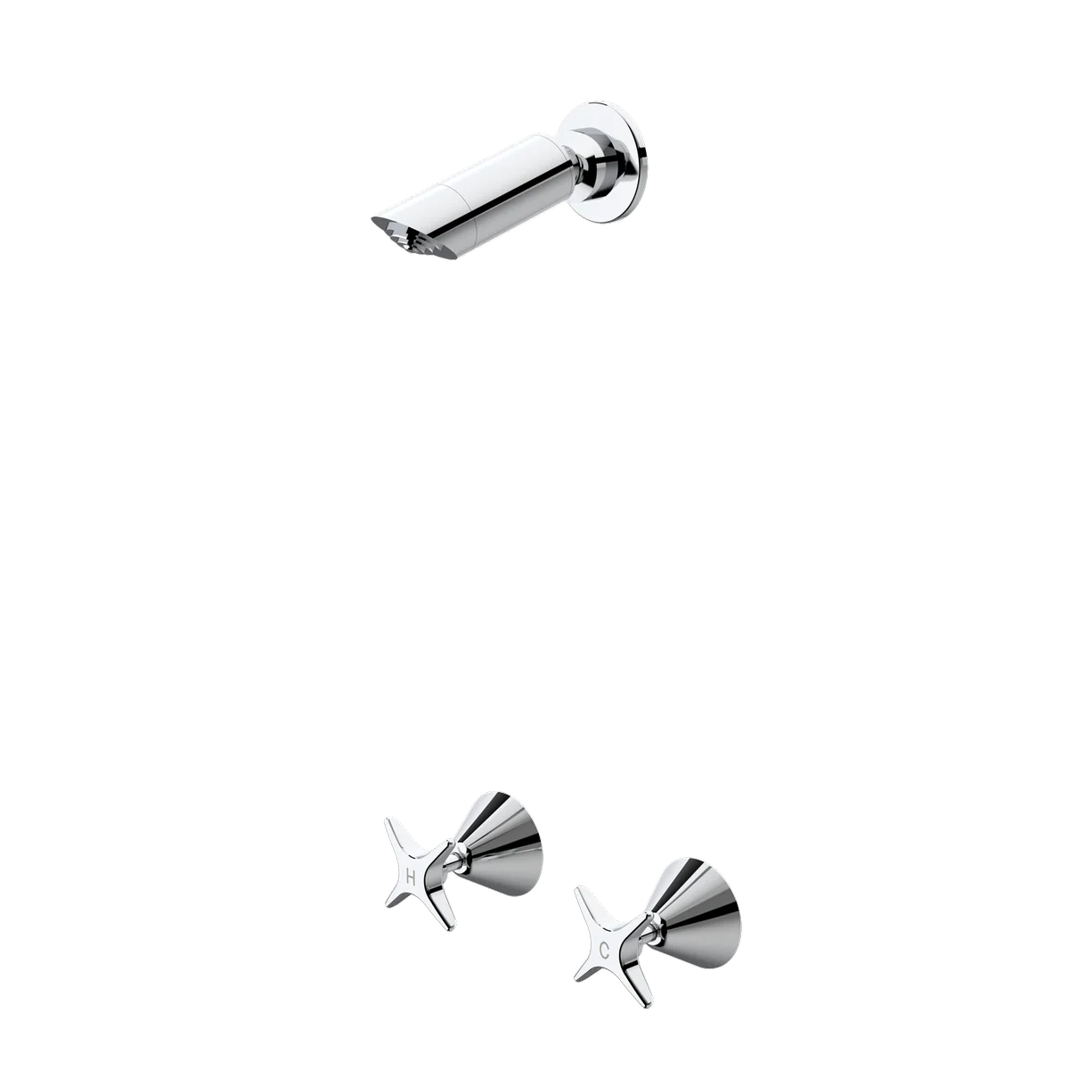 Caroma Elegance II Shower Set - 9L/min - Chrome - WELS 3 Star - 150mm x 75mm x 150mm