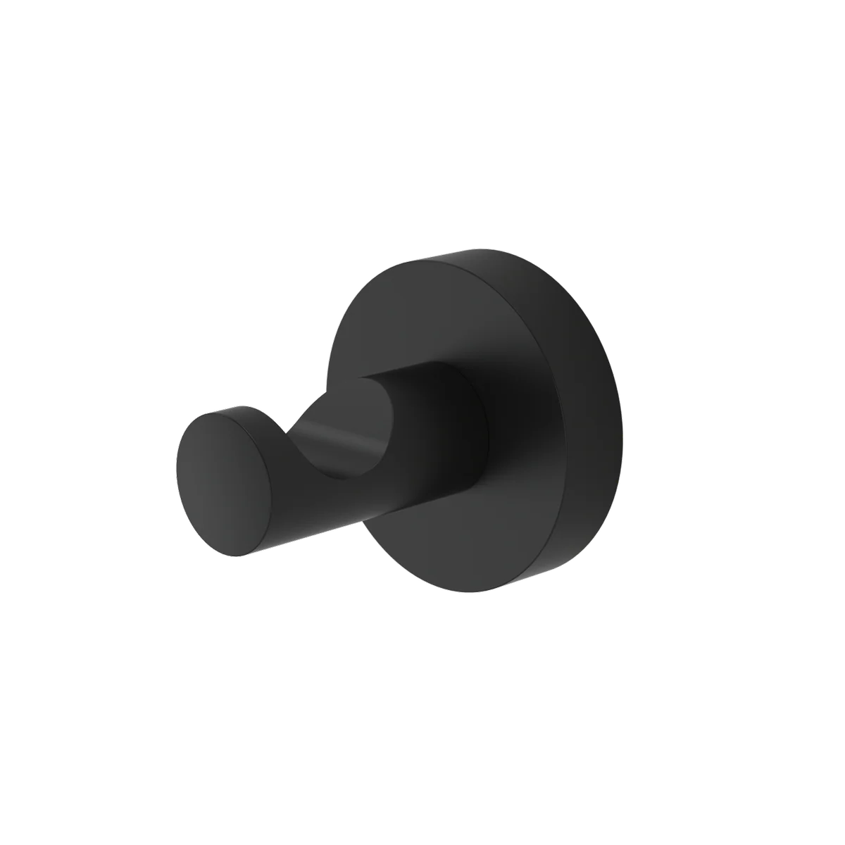 Caroma Matte Black Cosmo Robe Hook - 45mm x 45mm x 45mm - Black
