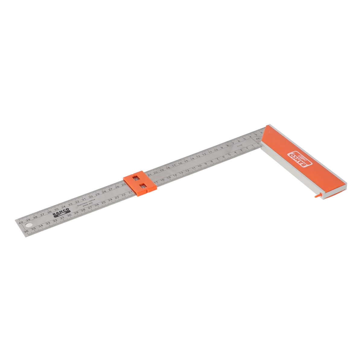 Carpenter Square - Stainless Steel Blade - Sliding Marker - 400 mm - Accurate Measurements