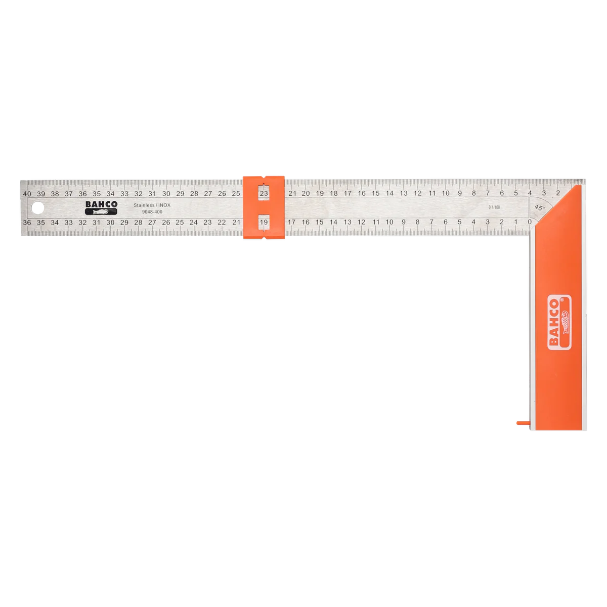 Carpenter Square - Stainless Steel Blade - Sliding Marker - 400 mm - Accurate Measurements - Image 2