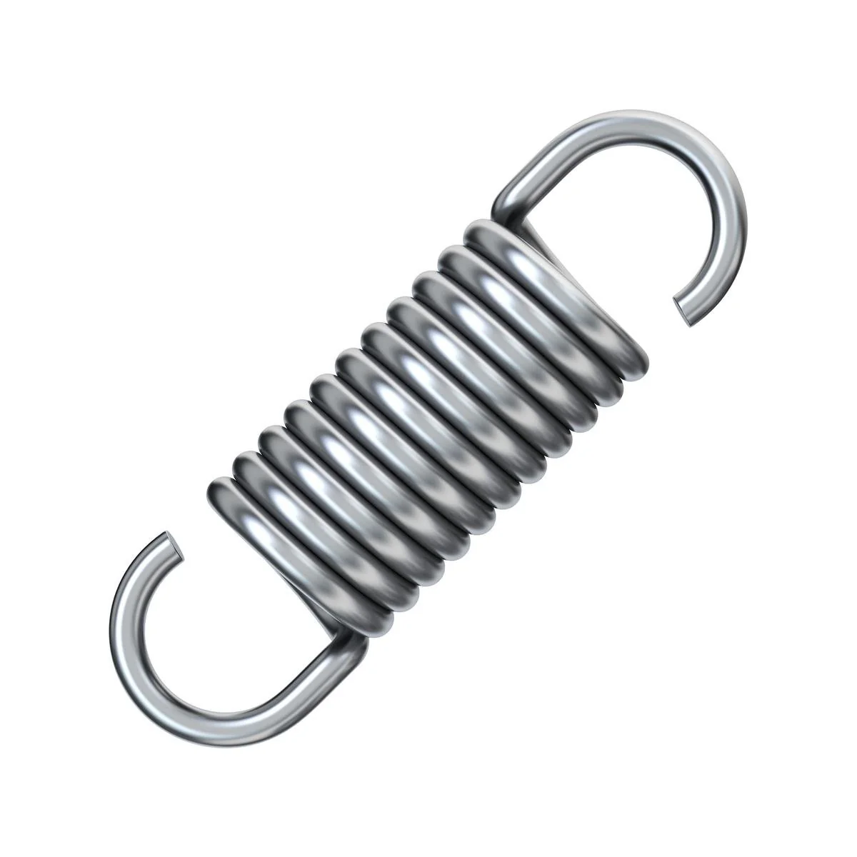 Century Spring Corp Extension Spring 22 x 215mm - High-Grade Steel - Durable