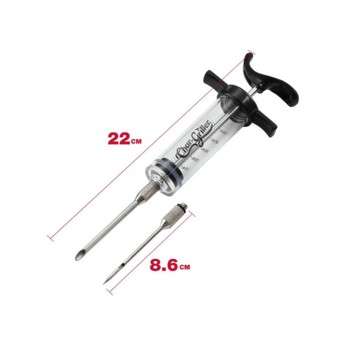 Char Griller BBQ Marinade Injector - 50ml - Dual Stainless Steel Needles - Image 3