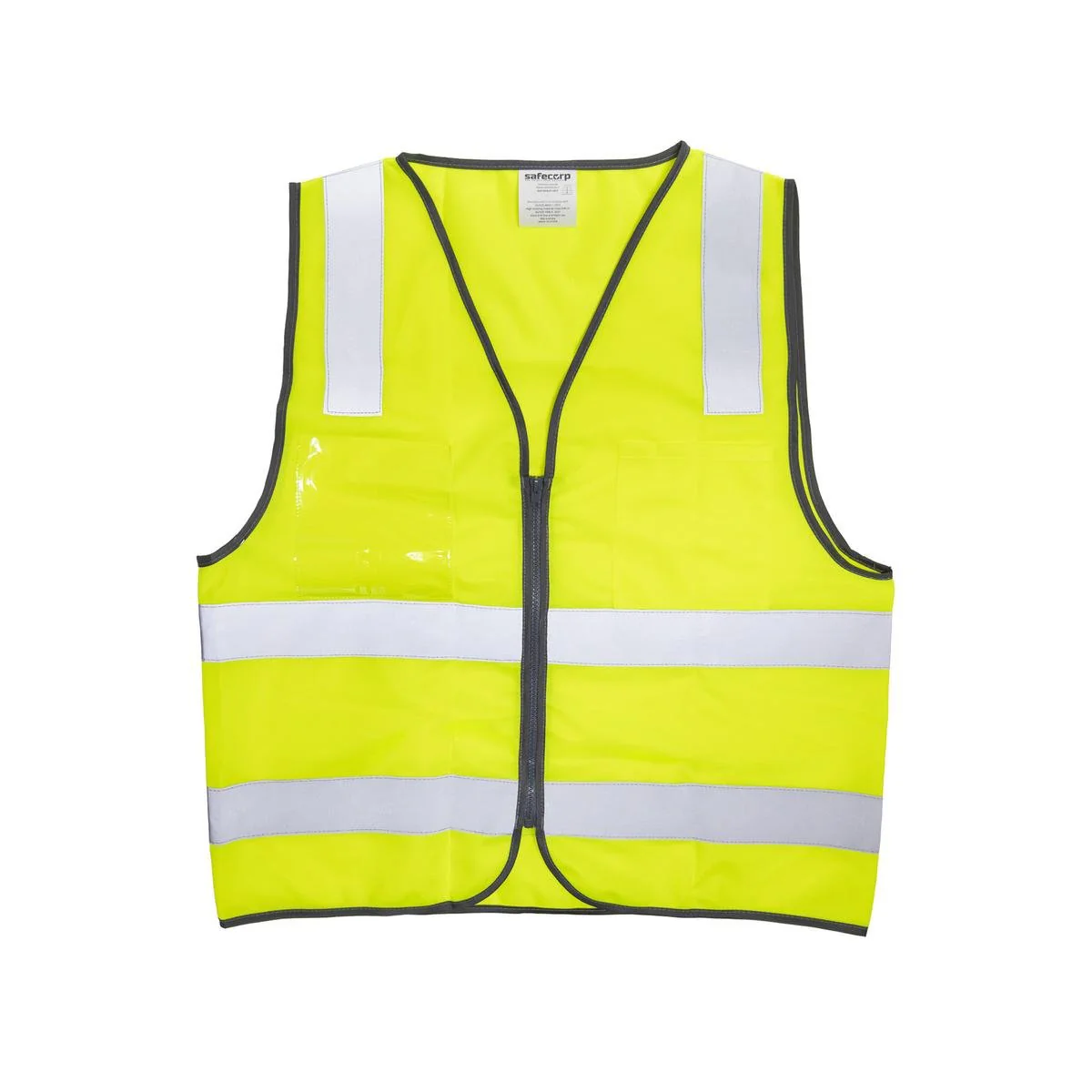 Citeco 2XL Hi Vis Day Night Zipper Vest - Yellow - Enhanced Visibility