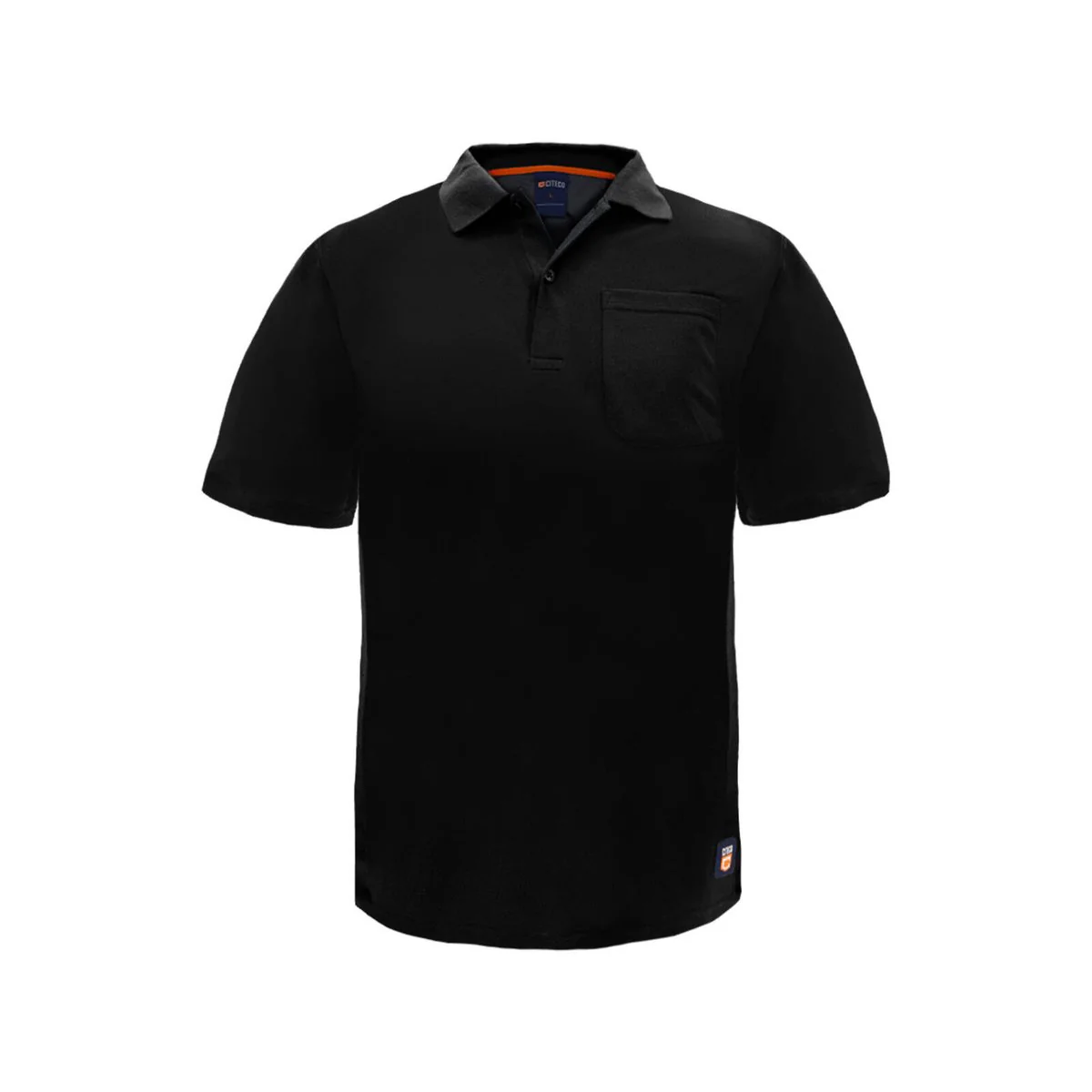Citeco Black Dry Fit Short Sleeve Polo - Large - Lightweight - Breathable