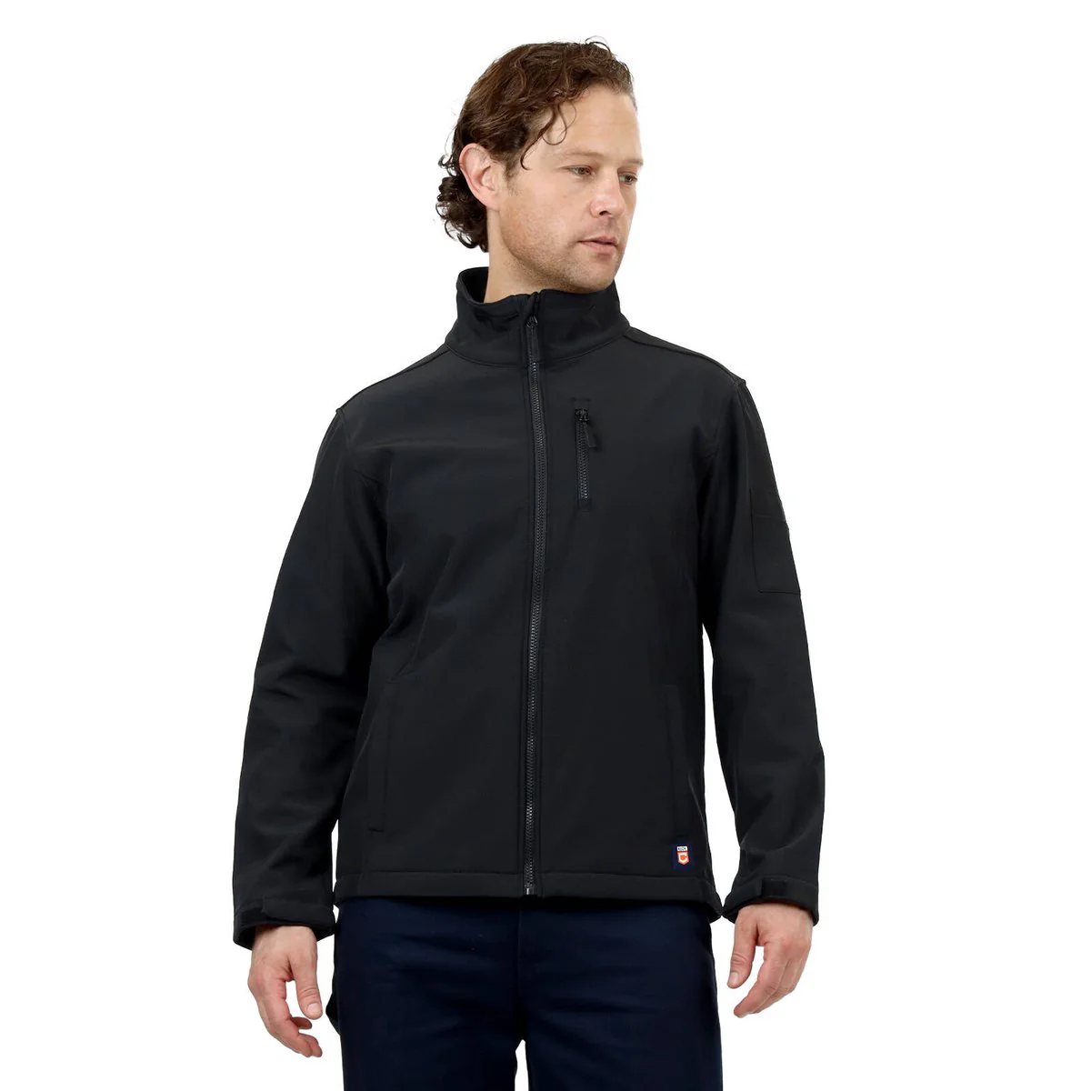 Citeco Black Soft Shell Jacket - Small - UPF 50+ Protection - Fleece Lined - Image 2