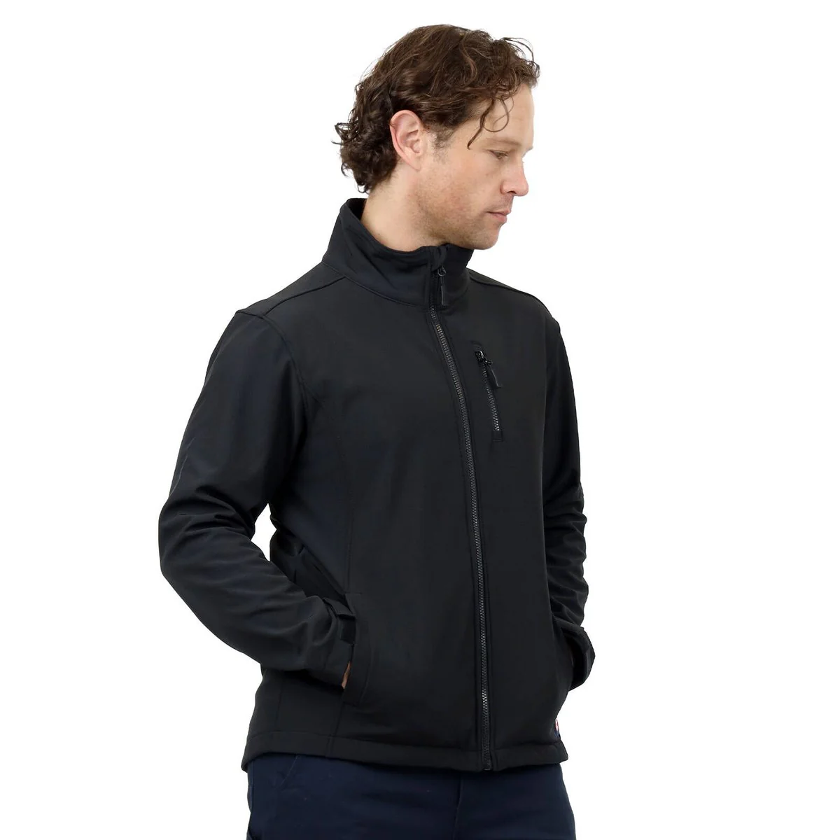 Citeco Black Soft Shell Jacket - XL - UPF 50+ Protection - Fleece Lined - Image 4
