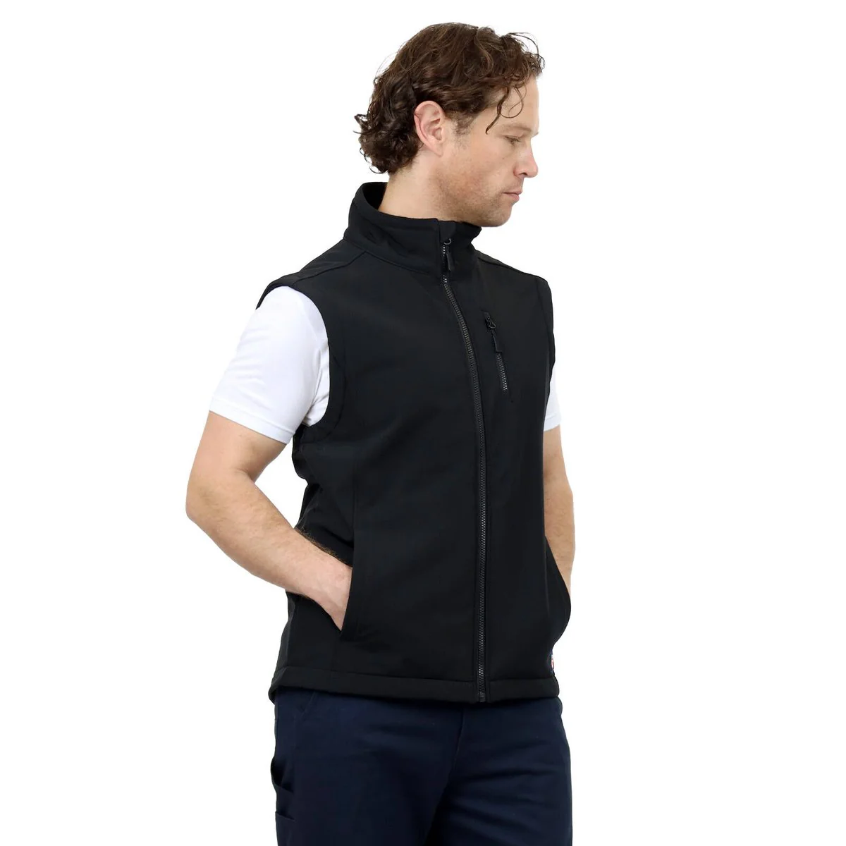 Citeco Black Soft Shell Vest Medium - Warmth & Comfort - Fleece Lined - Image 5