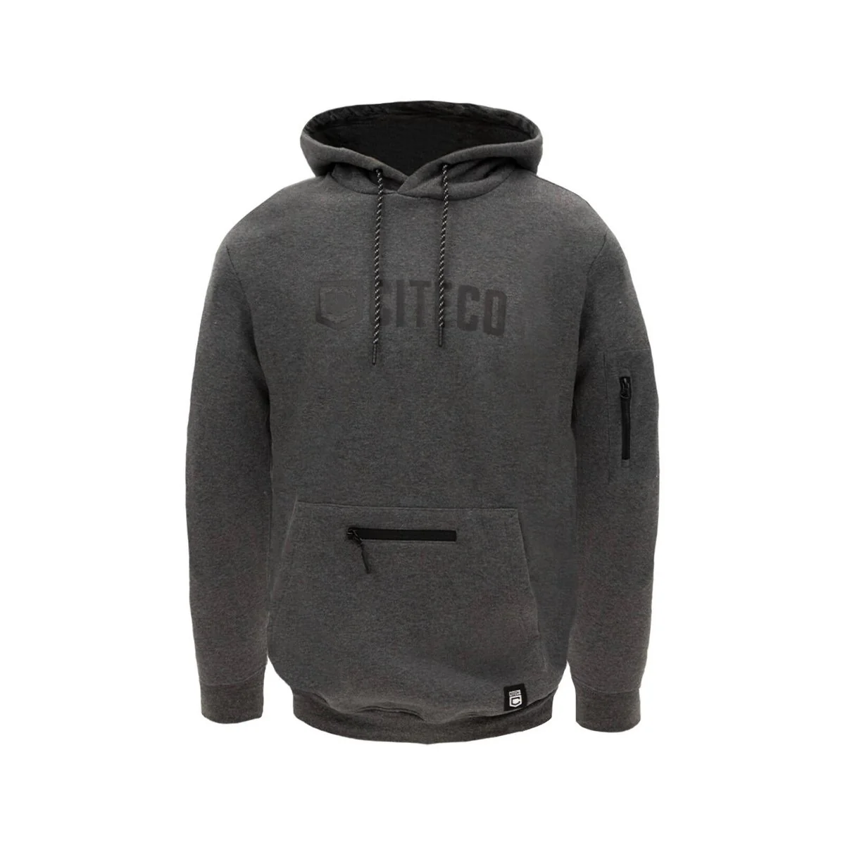Citeco Charcoal Marle Hoodie Large - Men's Work Hoodie - UPF 50+ Protection - Soft Fleece