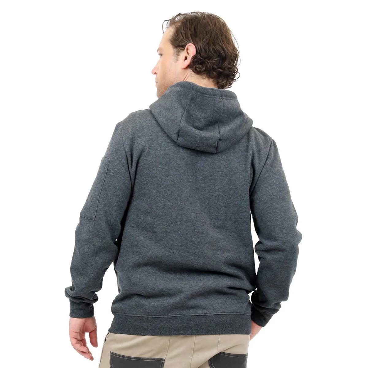 Citeco Charcoal Marle Hoodie Large - Men's Work Hoodie - UPF 50+ Protection - Soft Fleece - Image 5