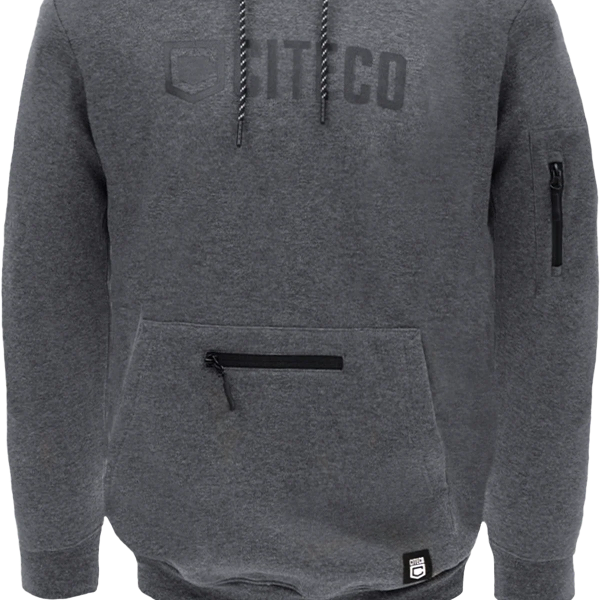 Citeco Charcoal Marle Hoodie - Men's Work Hoodie XL - UPF 50+ Protection