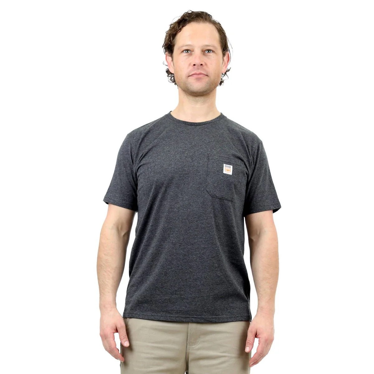Citeco Charcoal Marle Tee 2XL - Men's T-Shirt - UPF 50+ Protection - Comfort - Image 2