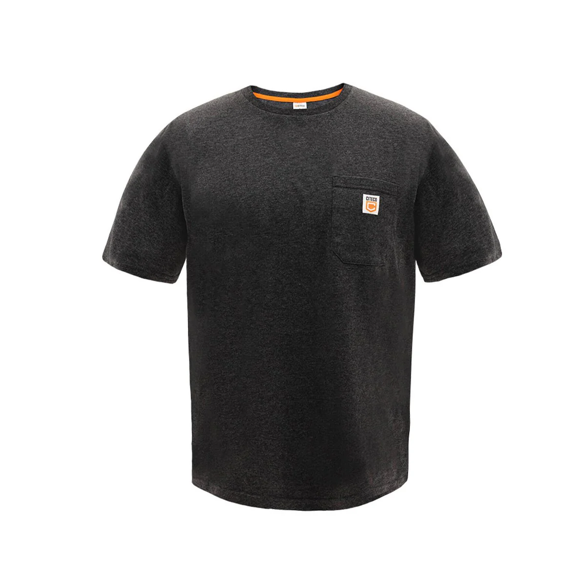 Citeco Charcoal Marle Tee - Men's T-Shirt Small - UPF 50+ Protection - Soft Cotton/Polyester