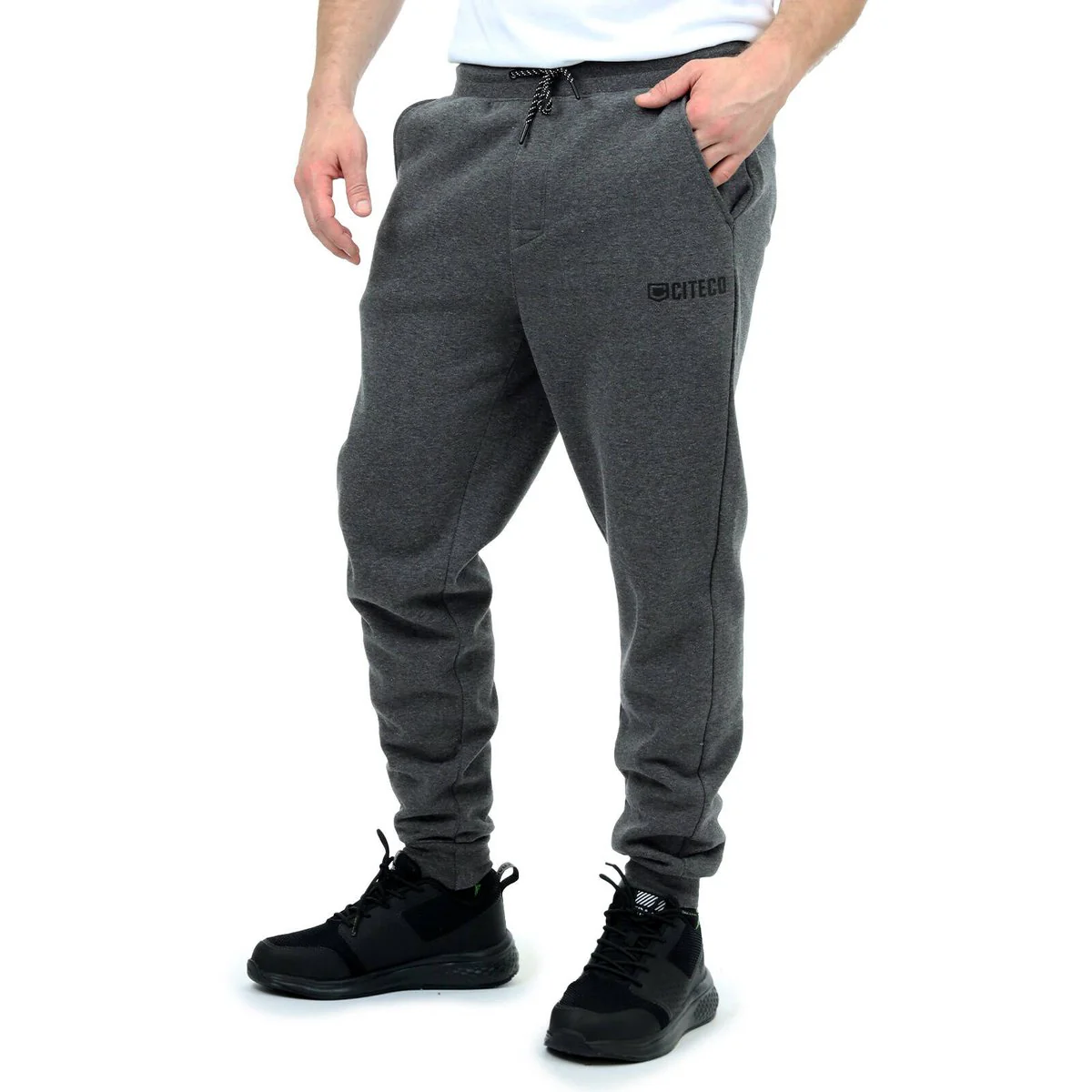 Citeco Charcoal Marle Trackpant Large - Soft Fleece - UPF 50+ Protection - Image 4