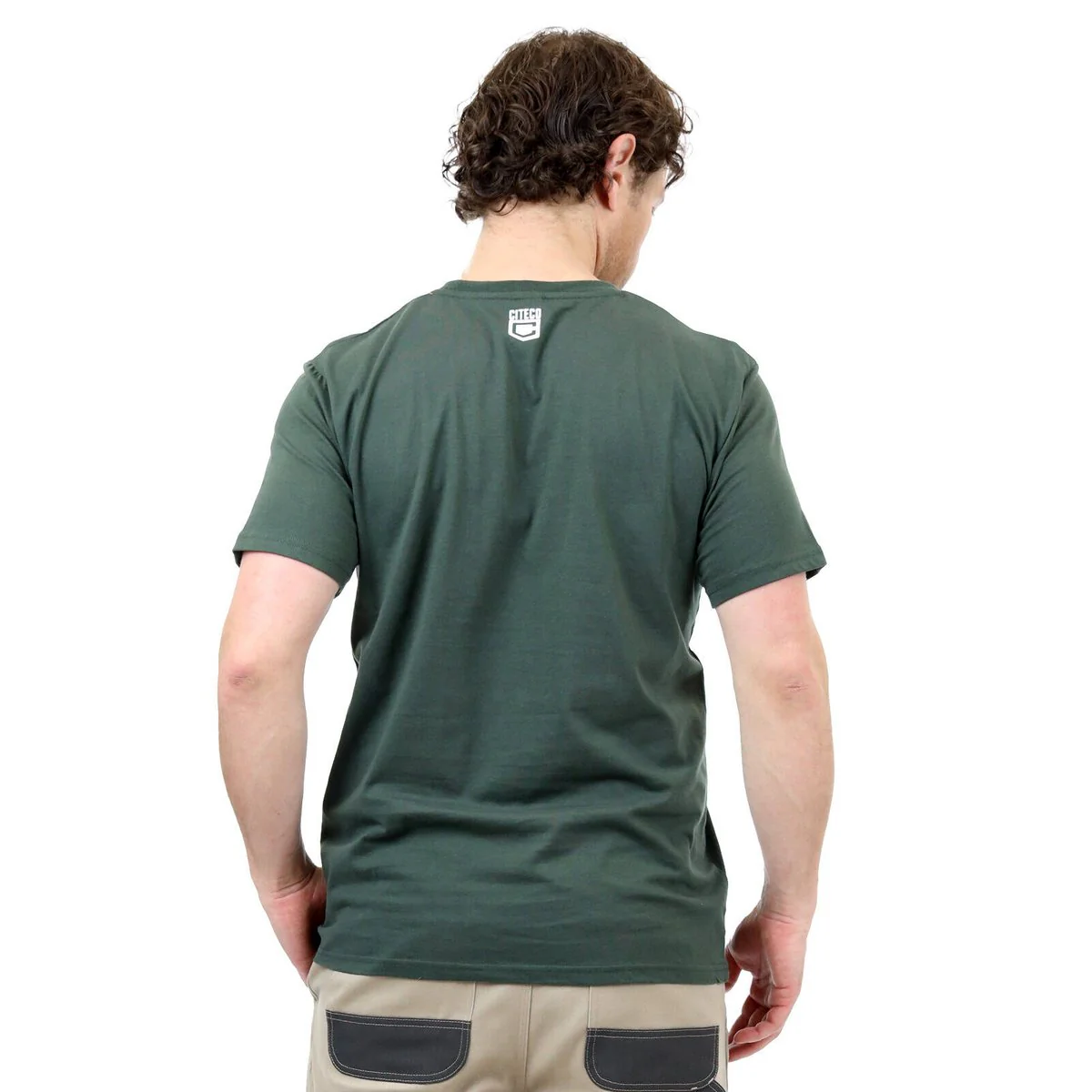 Citeco Khaki Tee 2XL - Men's T-Shirt - UPF 50+ Protection - Soft Cotton/Polyester - Image 4