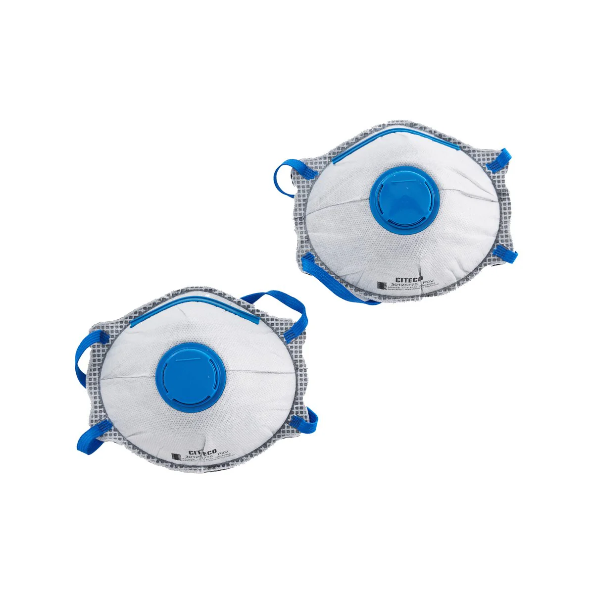 Citeco P2 Carbon Valved Respirator 2 Pack - 200mm x 100mm x 350mm - Odour Protection - Image 2