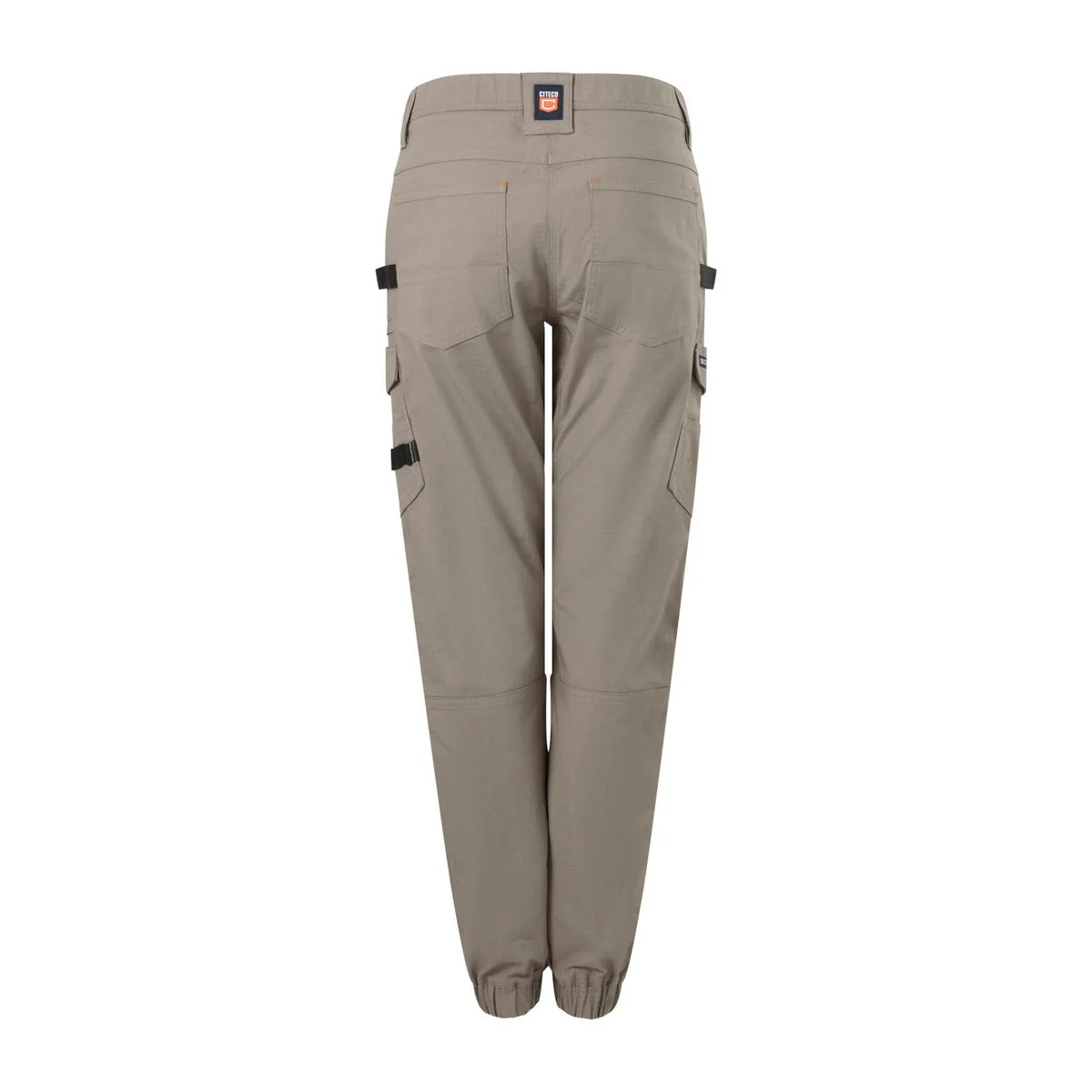 Citeco Size 14 Womens Cuffed Cargo Ripstop Pant - Khaki - UPF 50+ Protection - Image 3