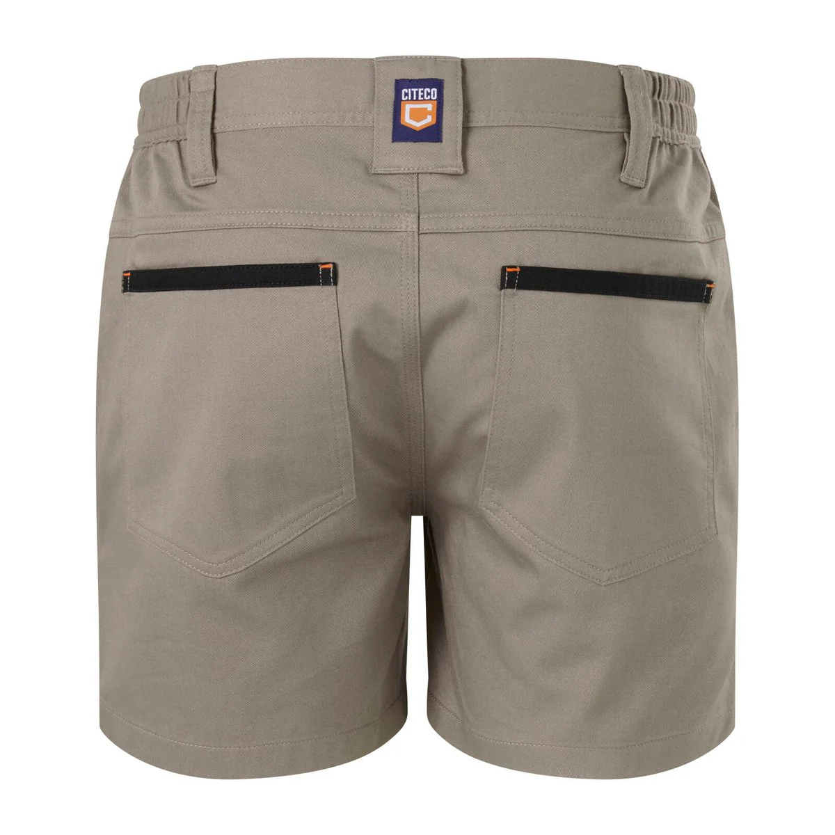 Citeco Size 82r Khaki Short Shorts - Cotton Stretch - UPF 50+ Protection - Slim Fit - Image 3