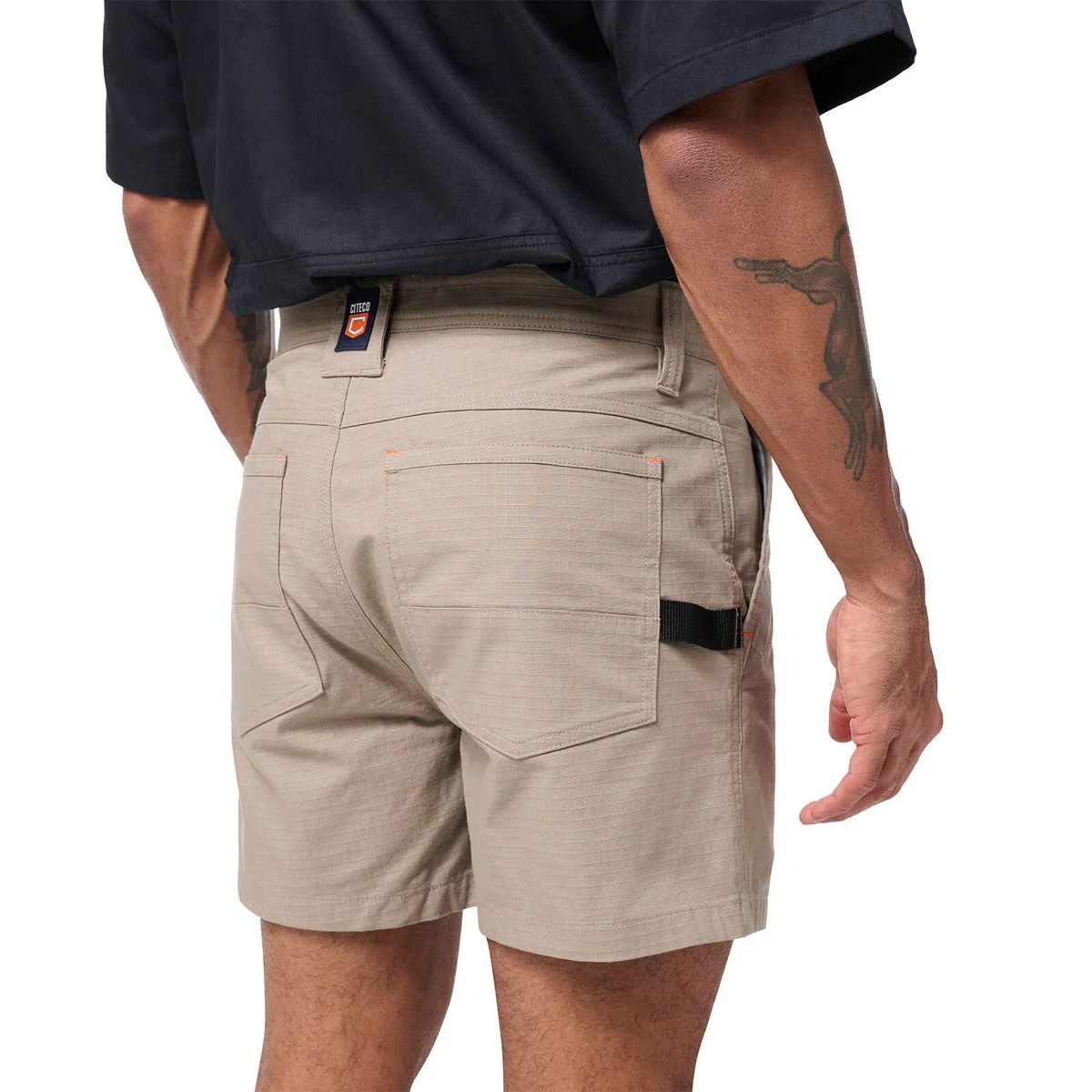 Citeco Size 87R Khaki Short Shorts Ripstop - Lightweight - UPF 50+ Protection - Image 5