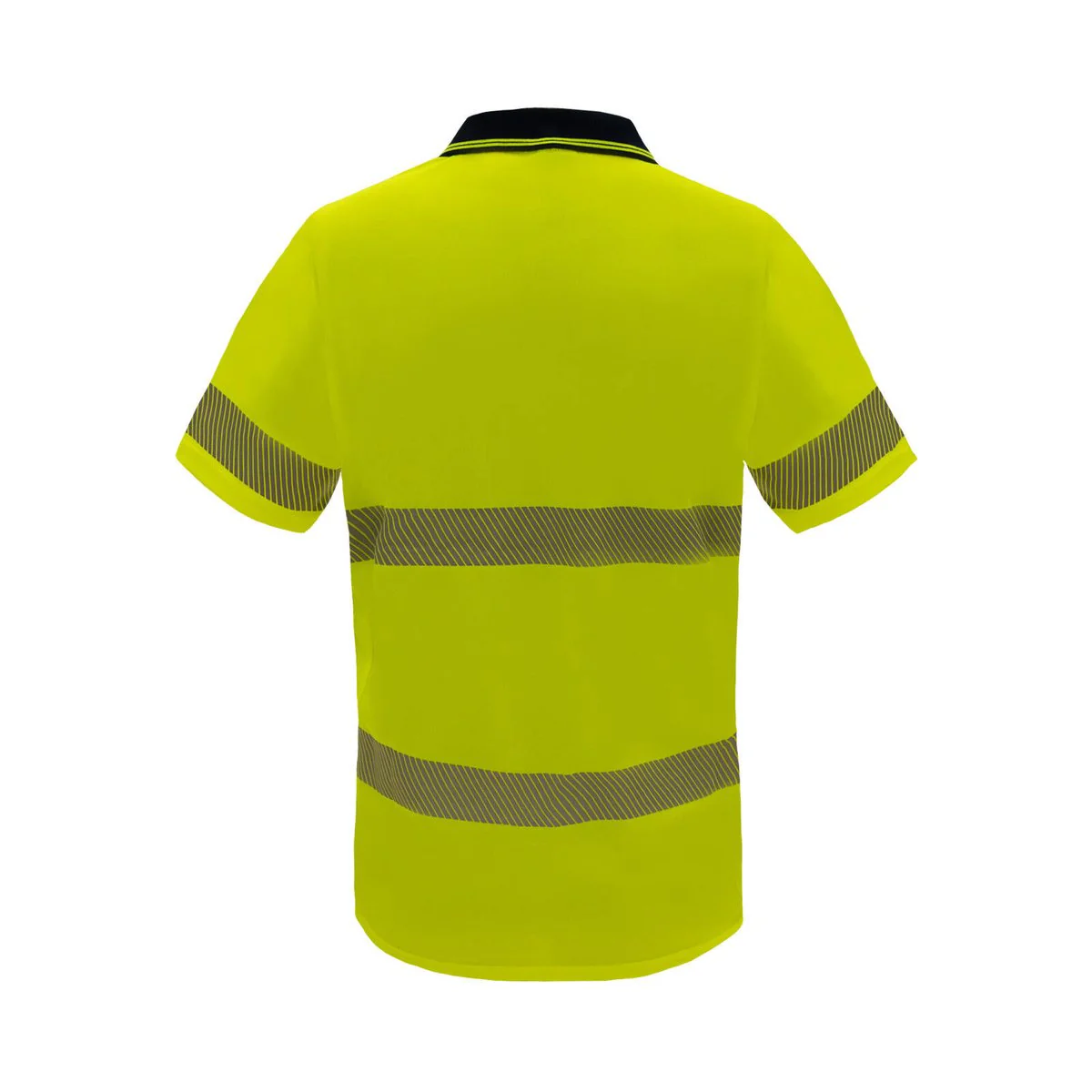 Citeco Womens Hi Vis Short Sleeve Polo 14 - Yellow - Lightweight - Reflective - Image 2
